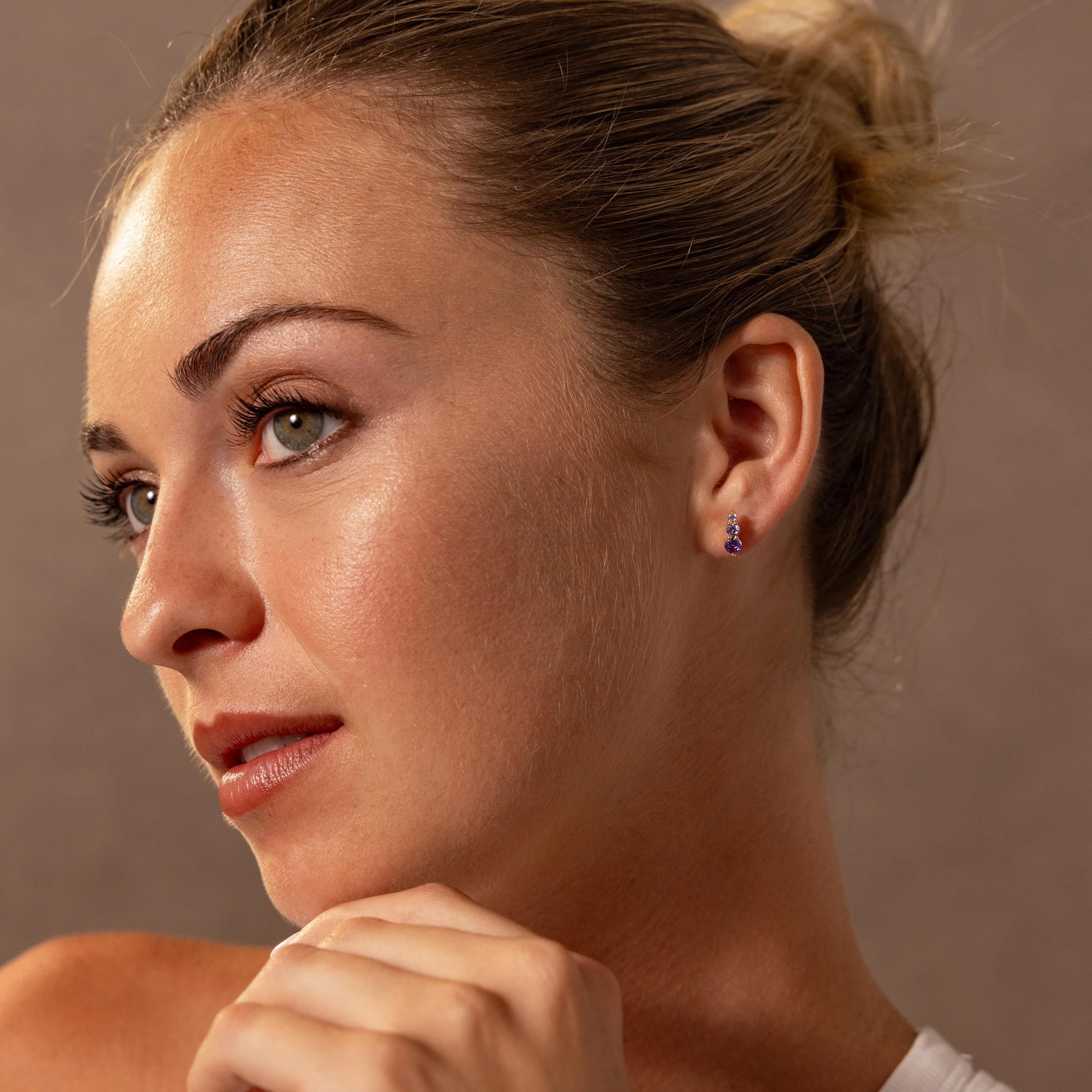 Ombre Alexandrite Flatback Studs - Image 4