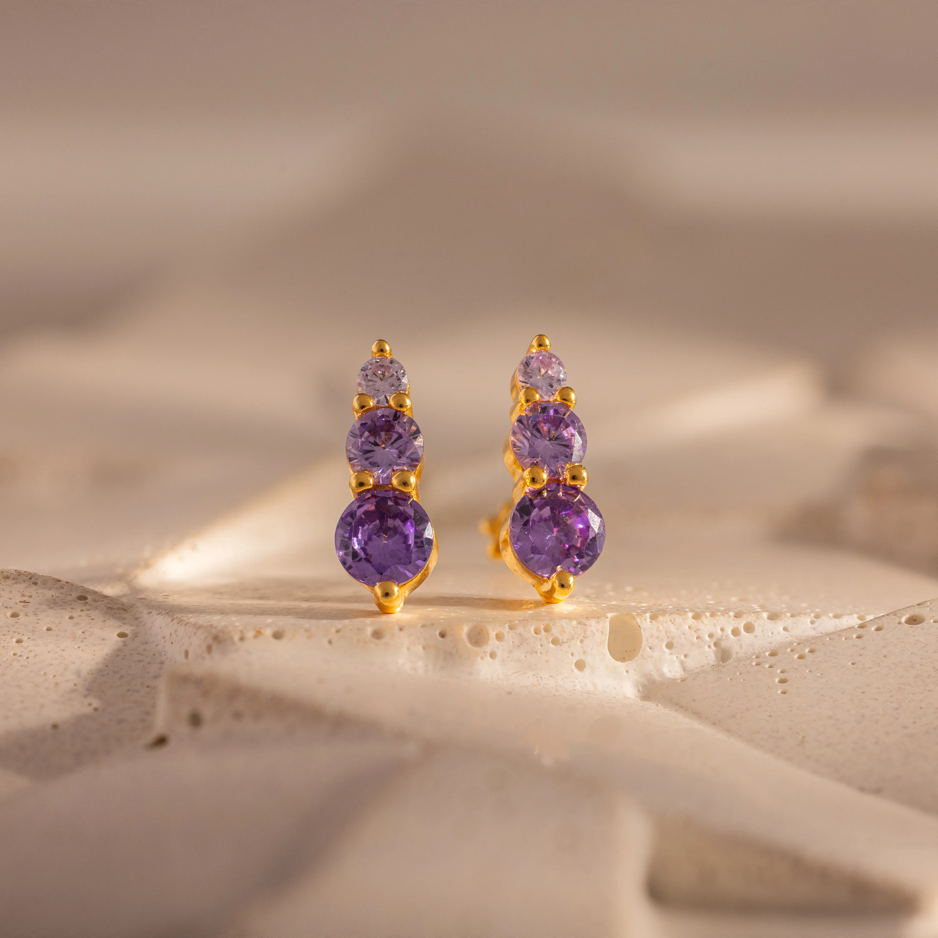 Ombre Alexandrite Flatback Studs - Image 5