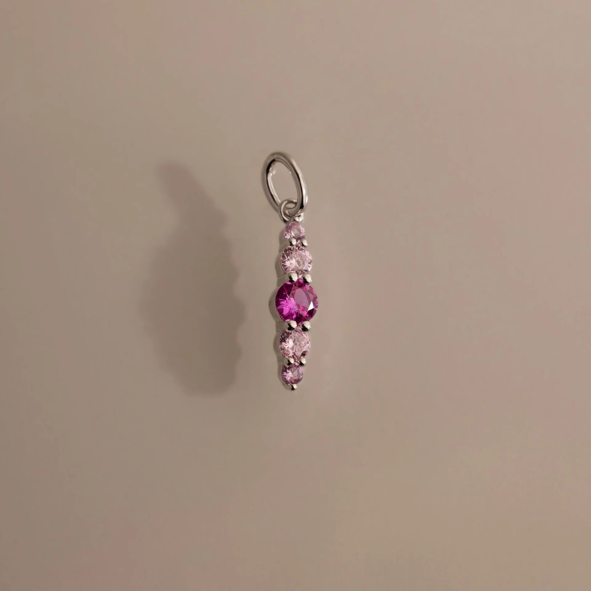 Ombre Lace Pink Tourmaline Charm - Image 3