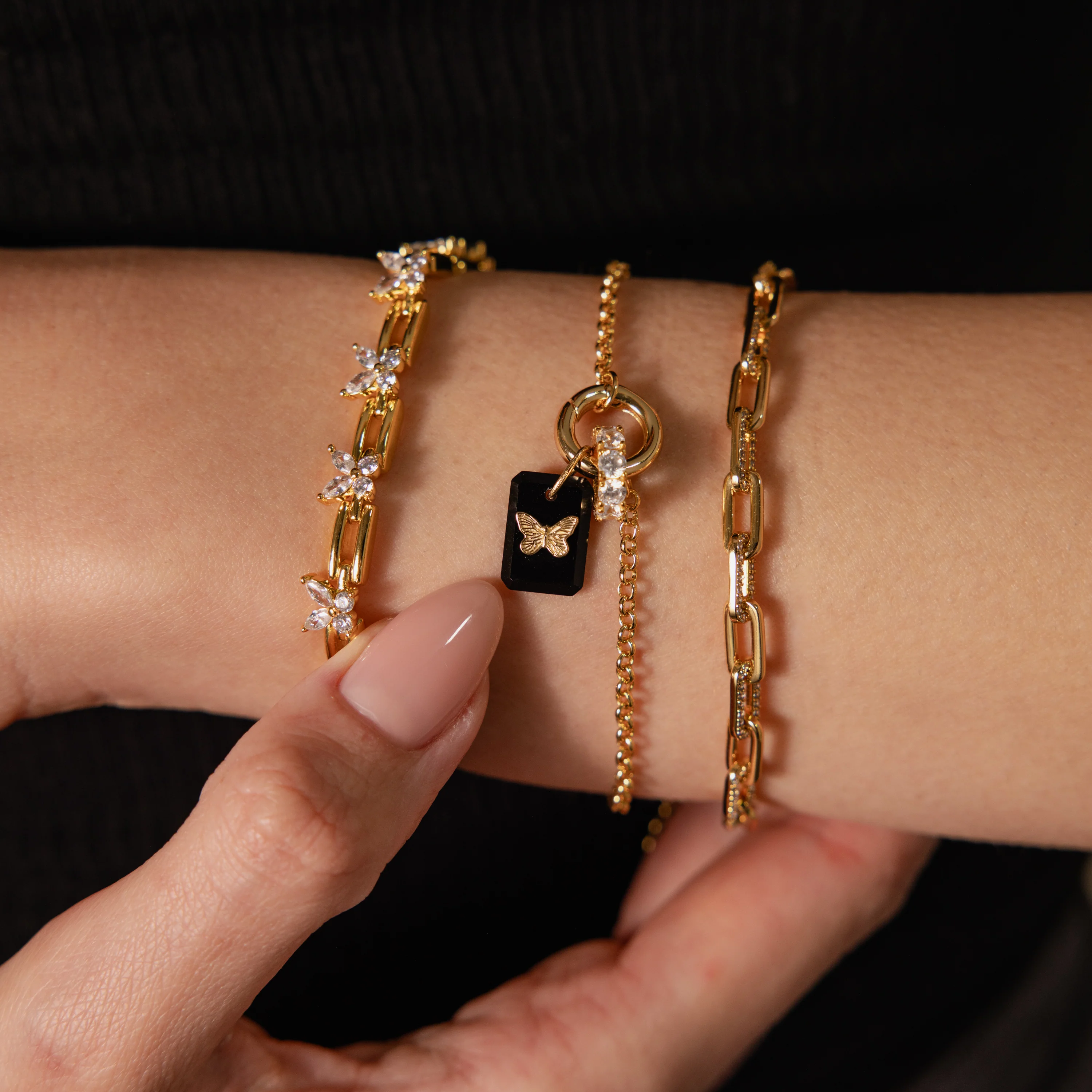 Onyx Butterfly Charm - Image 3