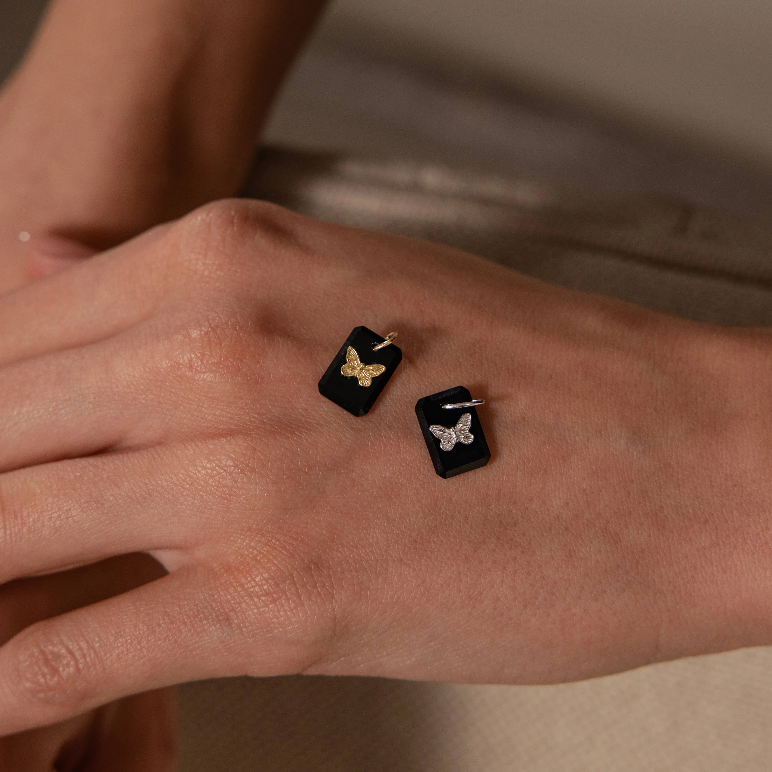 Onyx Butterfly Charm - Image 5