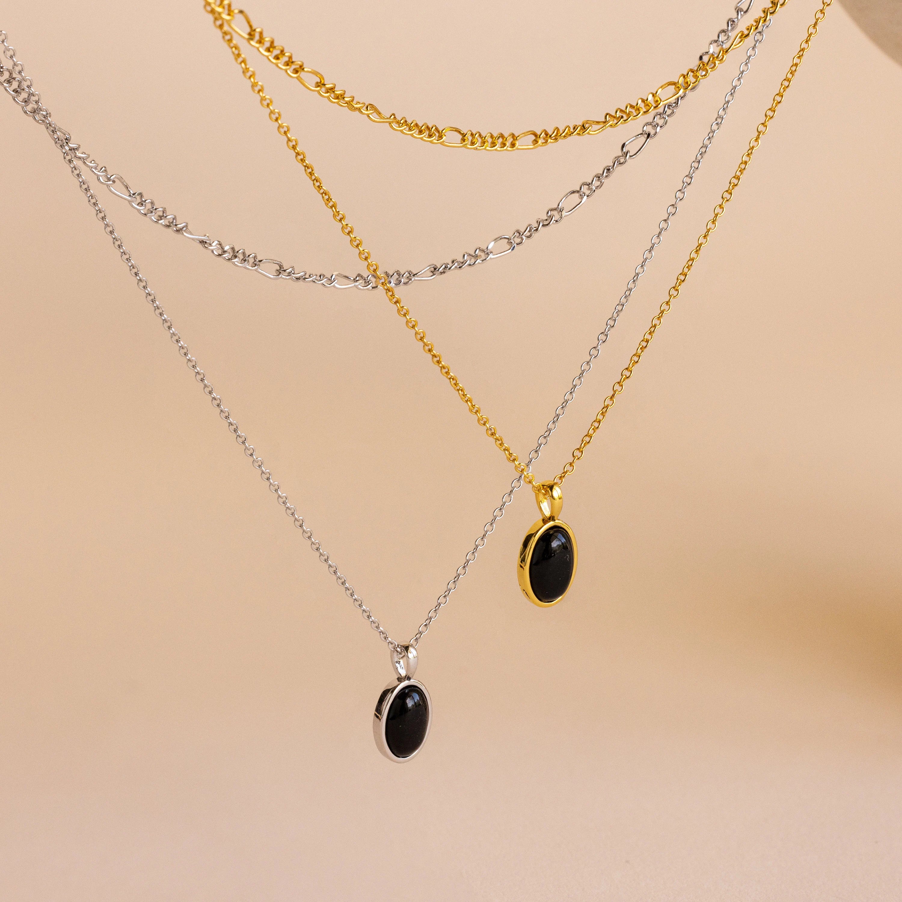 Onyx Figaro Duo Necklace - Image 3