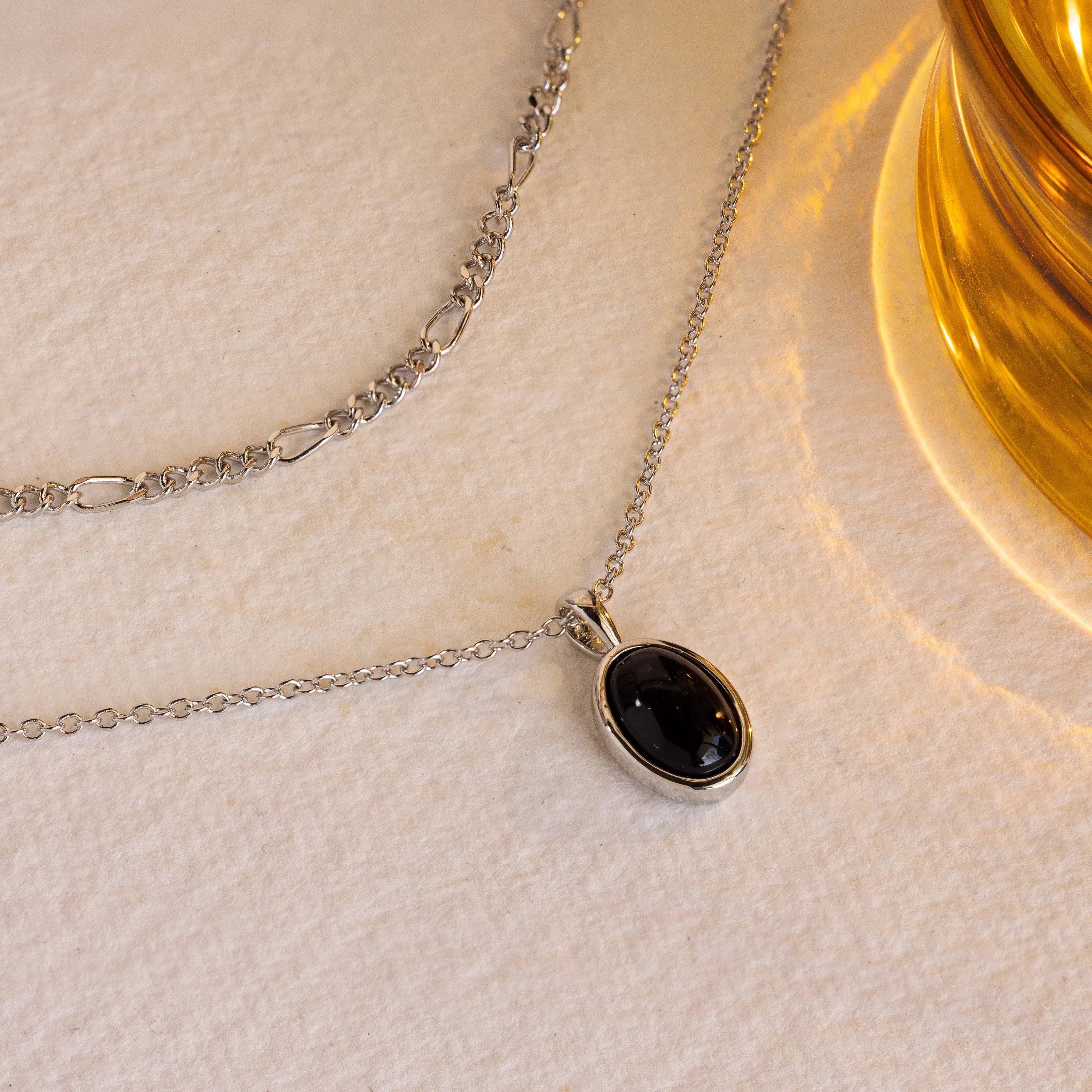Onyx Figaro Duo Necklace - Image 5