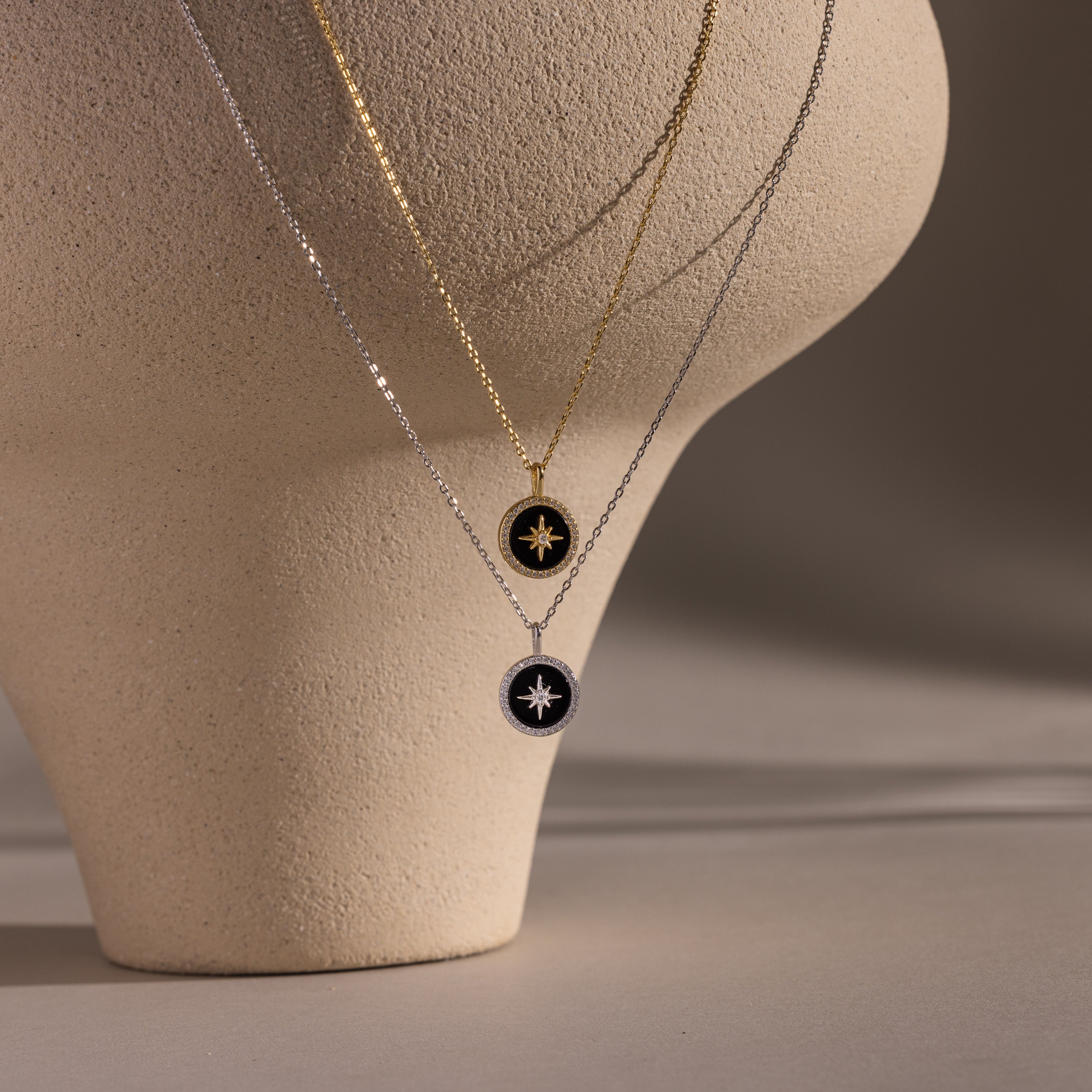 Onyx Star Pendant Necklace - Image 6
