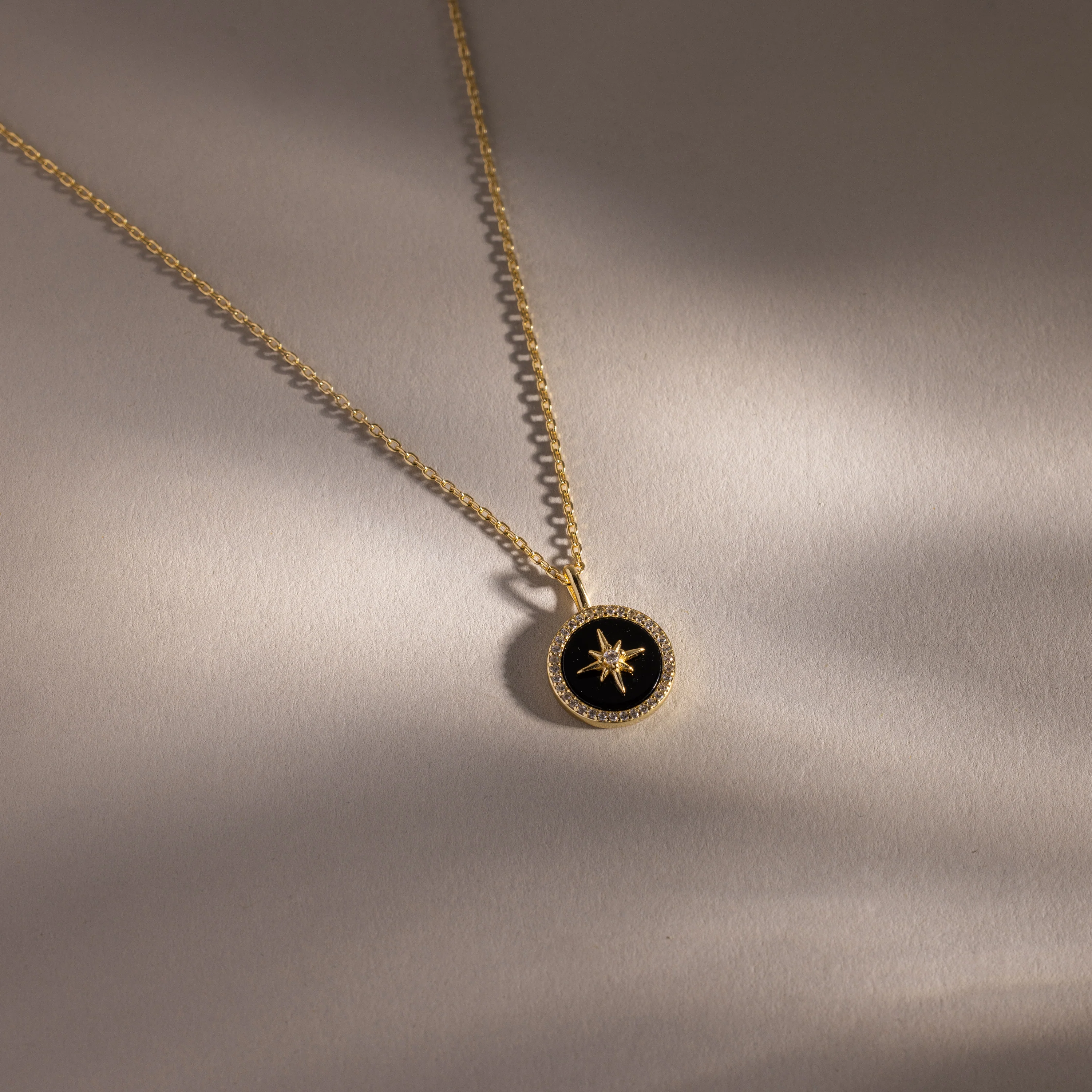 Onyx Star Pendant Necklace - Image 8
