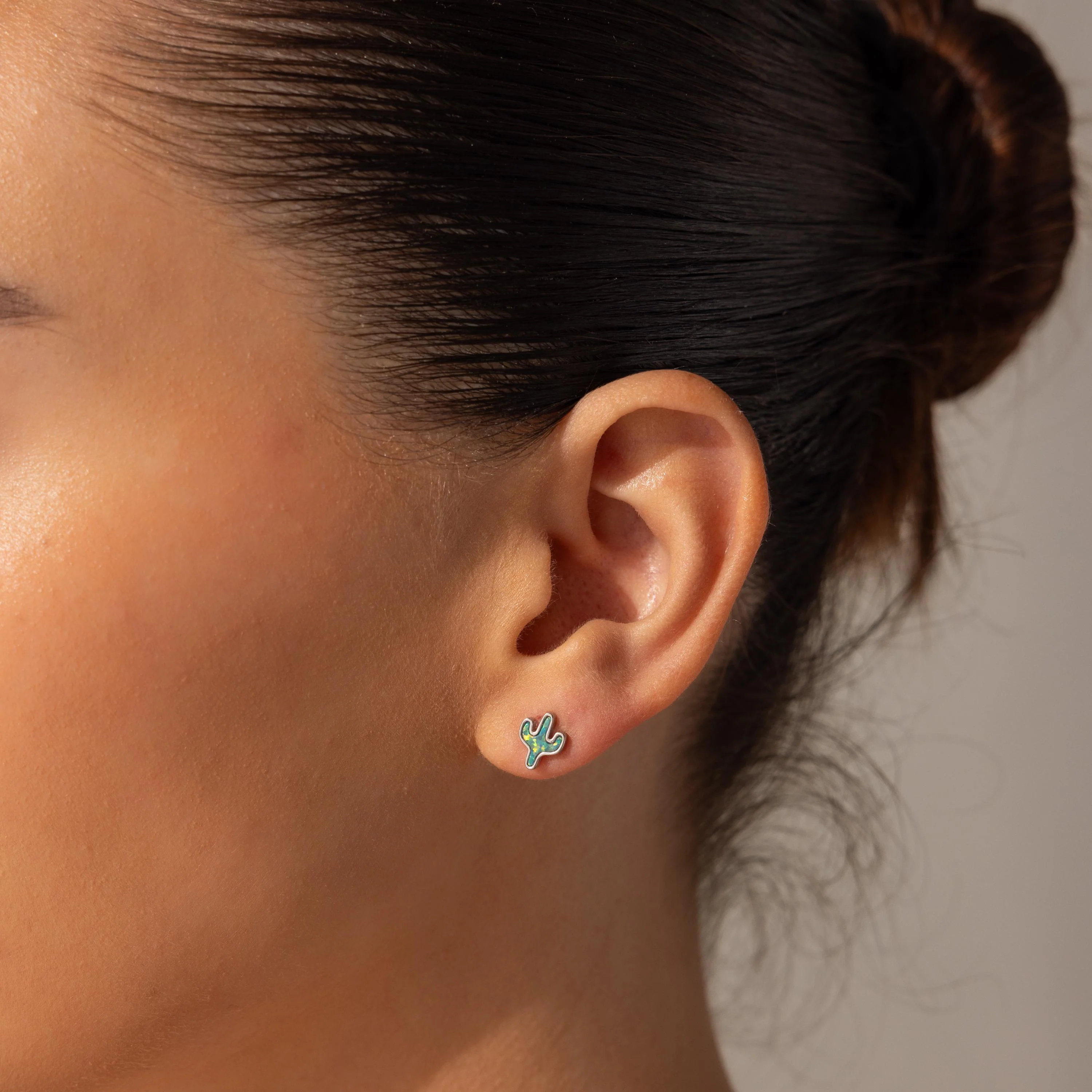 Opal Cactus Studs - Image 5