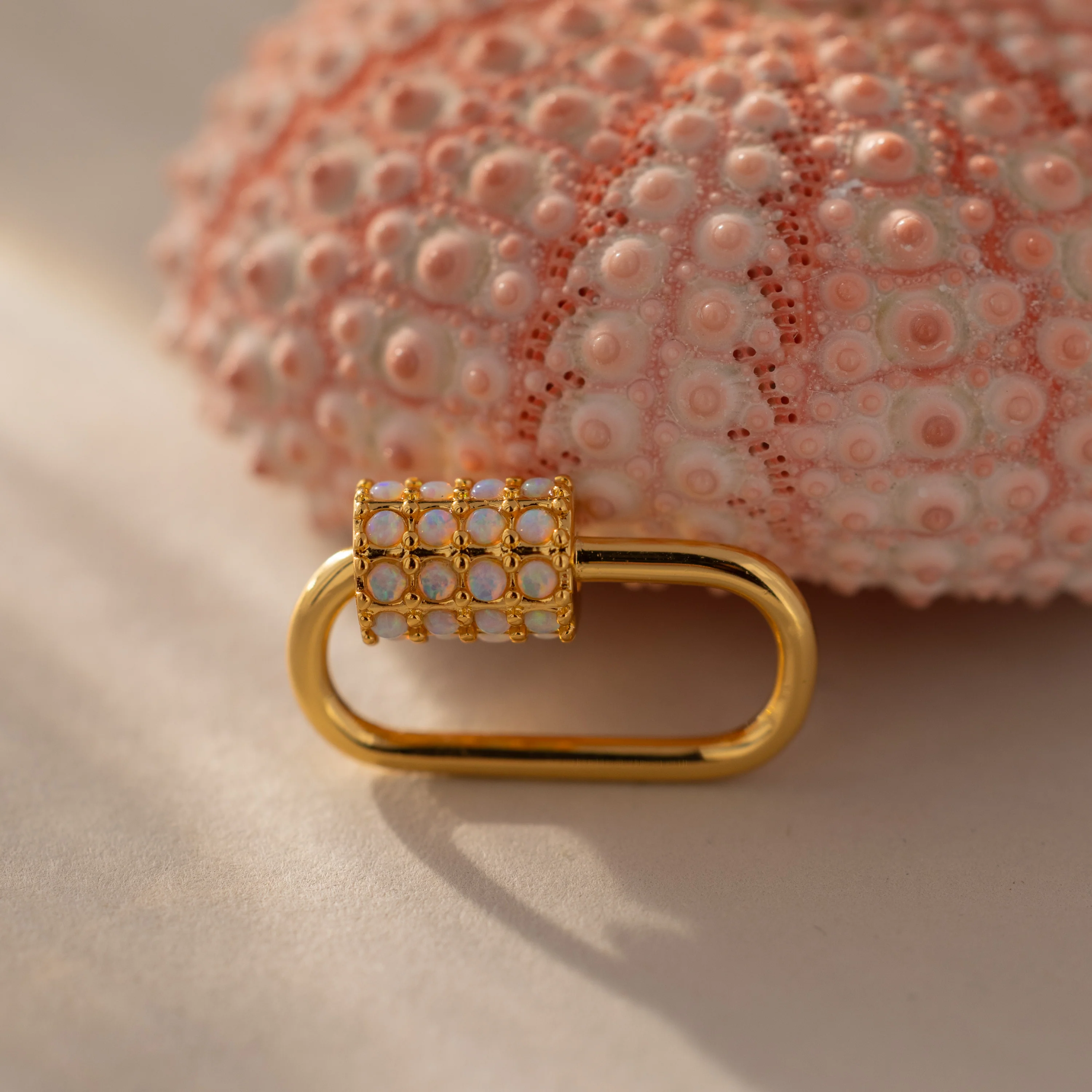 Opal Carabiner Clasp in 18K Gold - Image 5