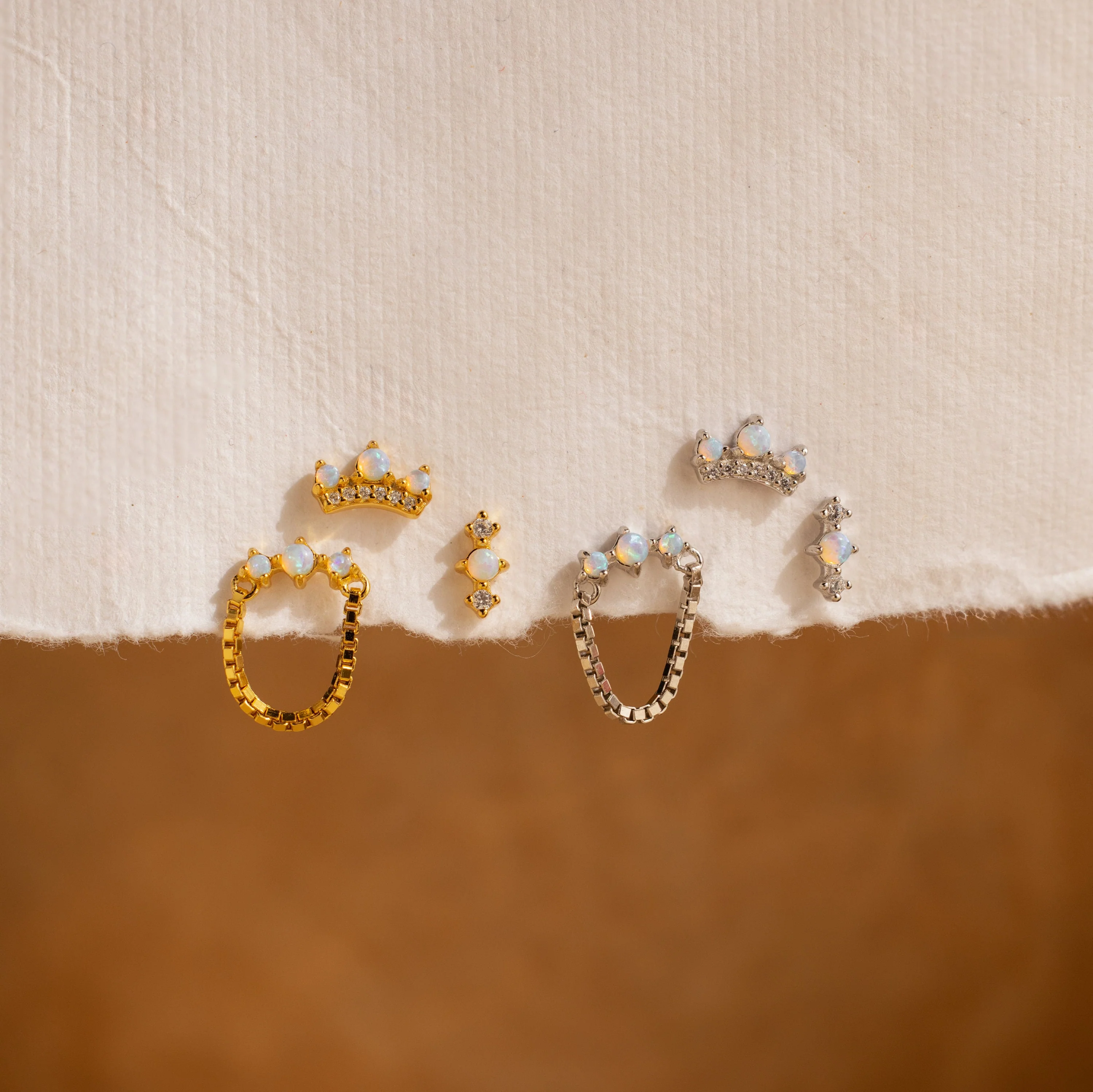 Opal Cartilage Studs Set - Image 3
