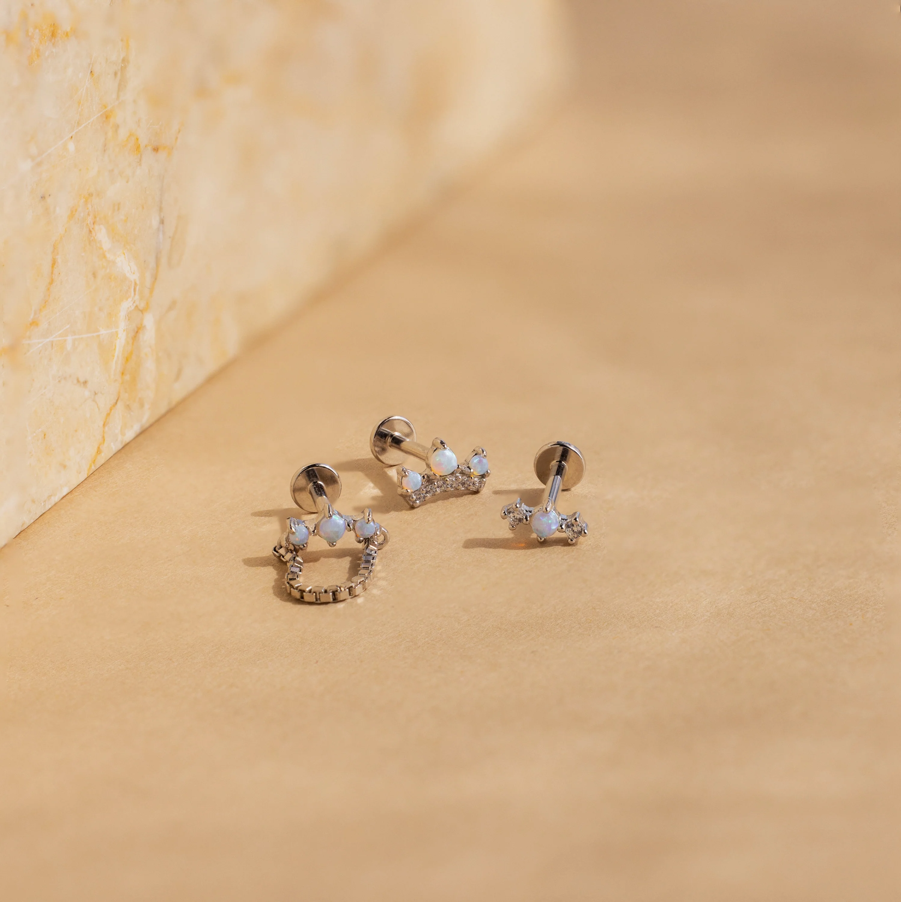 Opal Cartilage Studs Set - Image 5