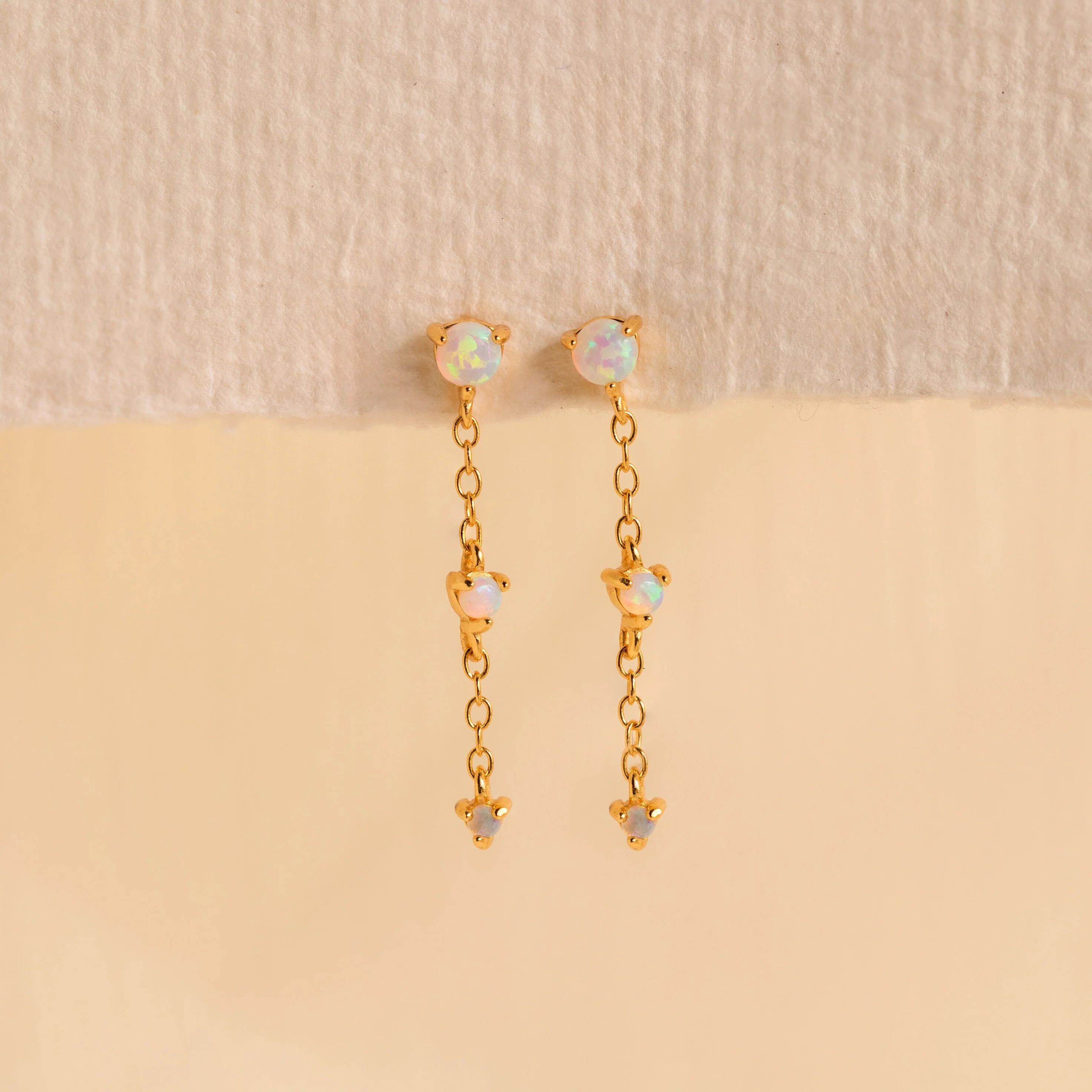 Dainty Opal Stud Earrings Set - Image 7