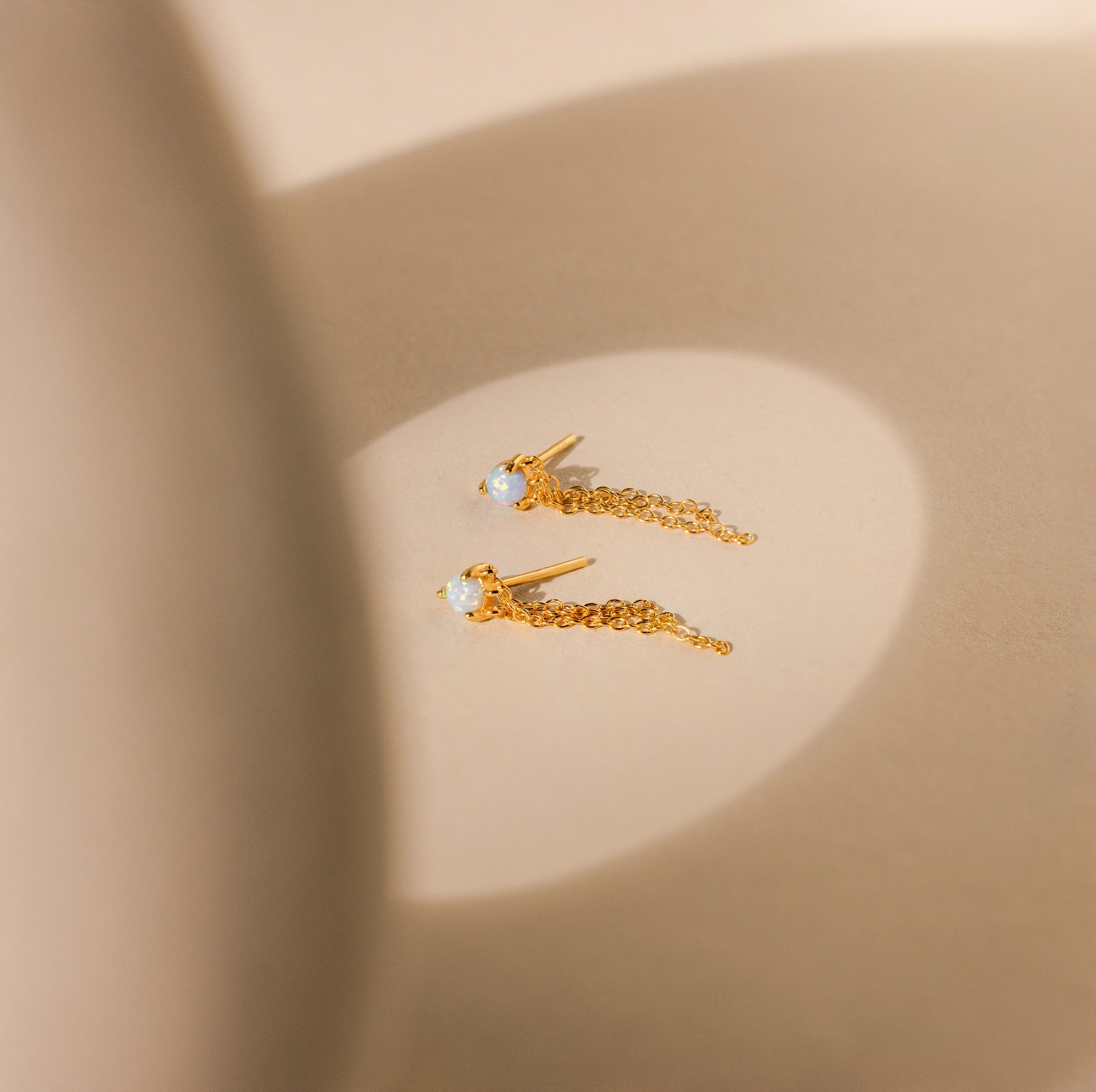 Opal Chain Earrings - Image 7