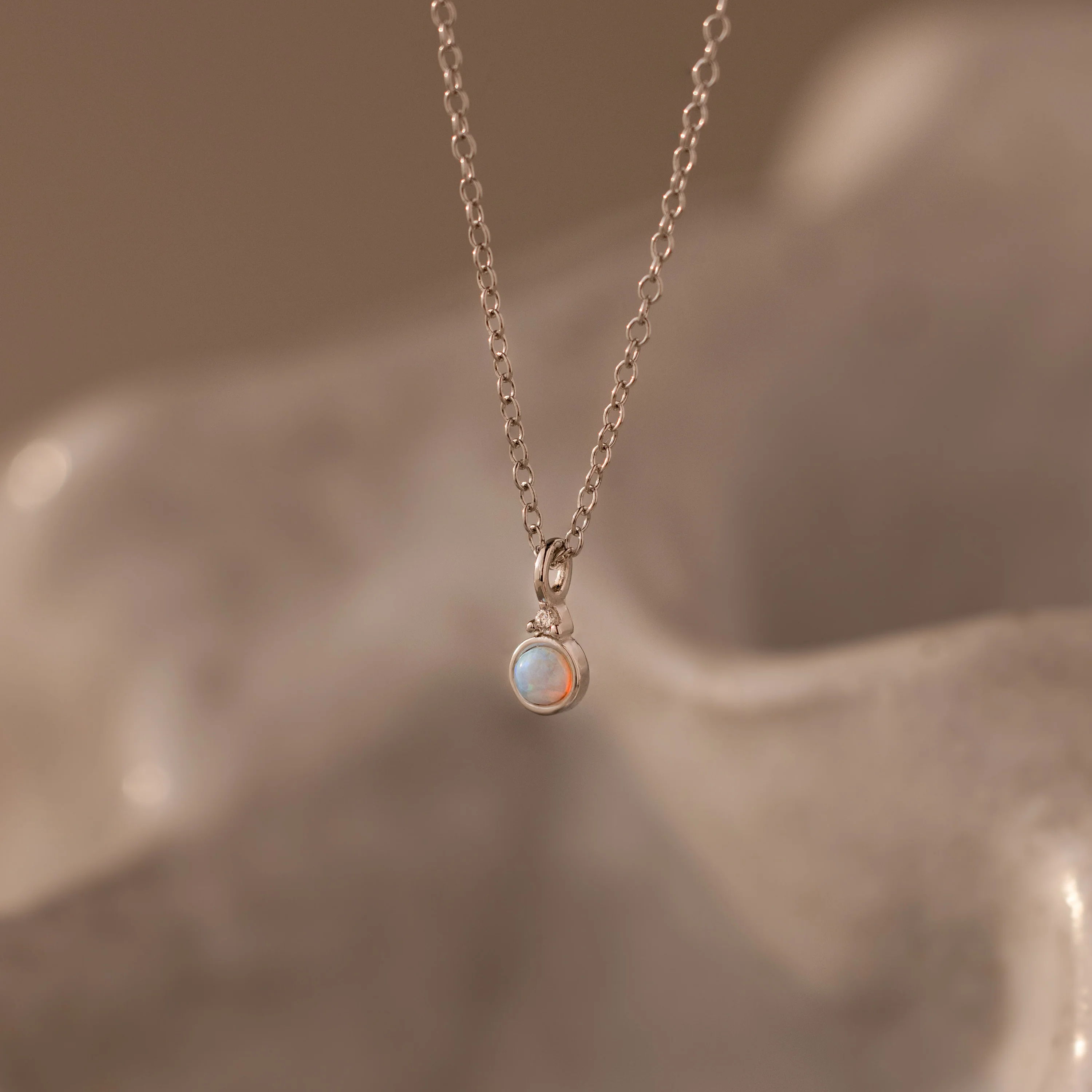 Opal Diamond Necklace - Image 4