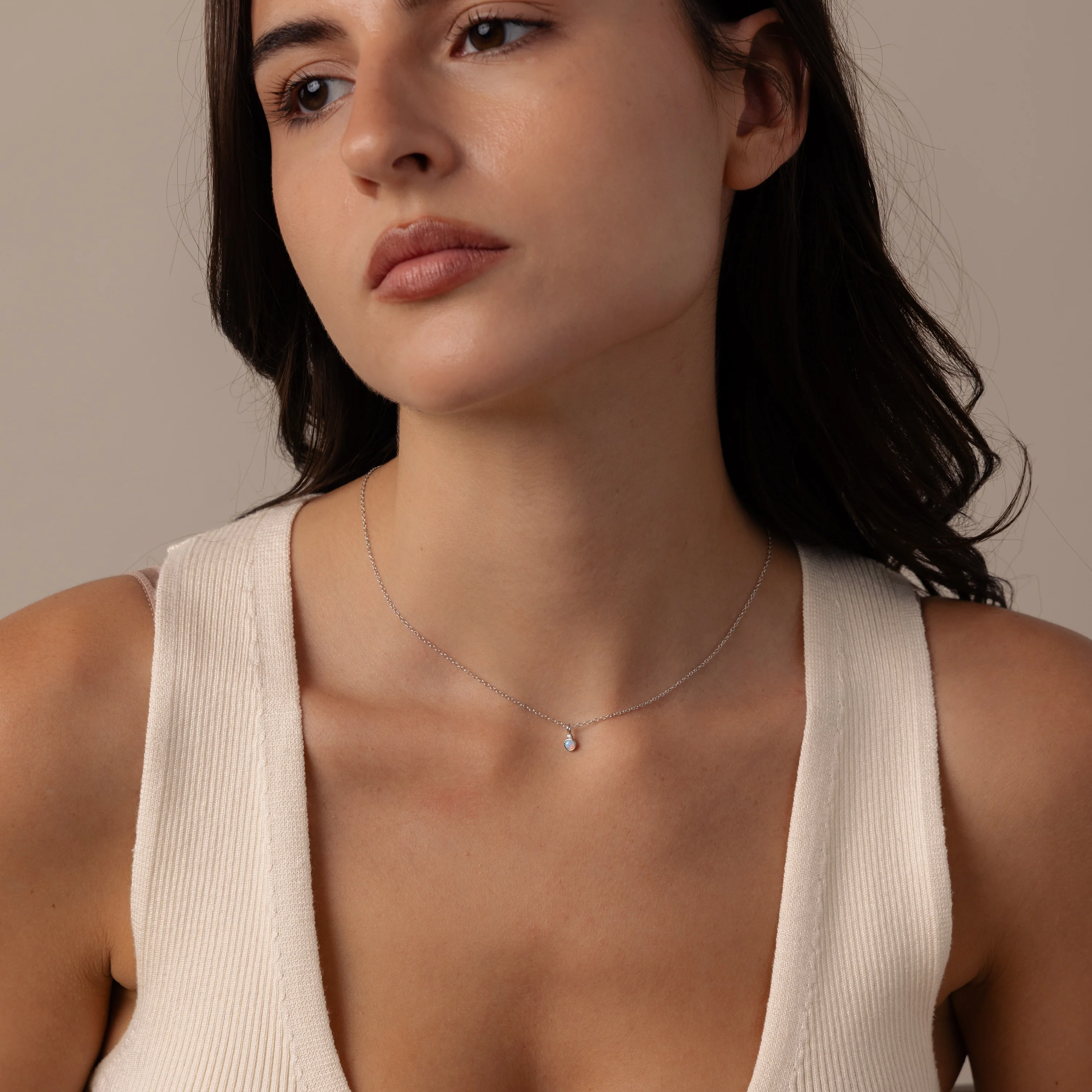 Opal Diamond Necklace - Image 5
