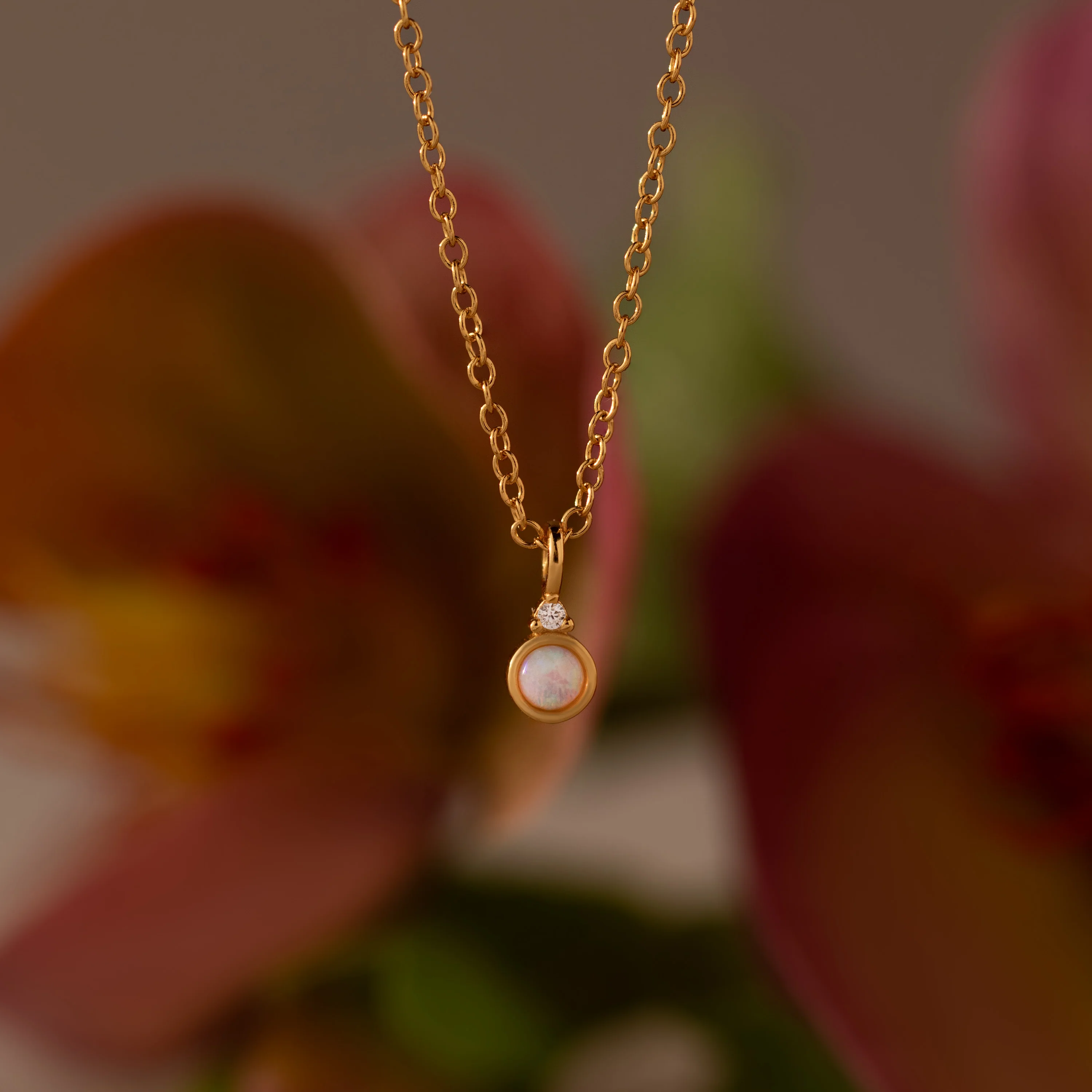 Opal Diamond Necklace - Image 8