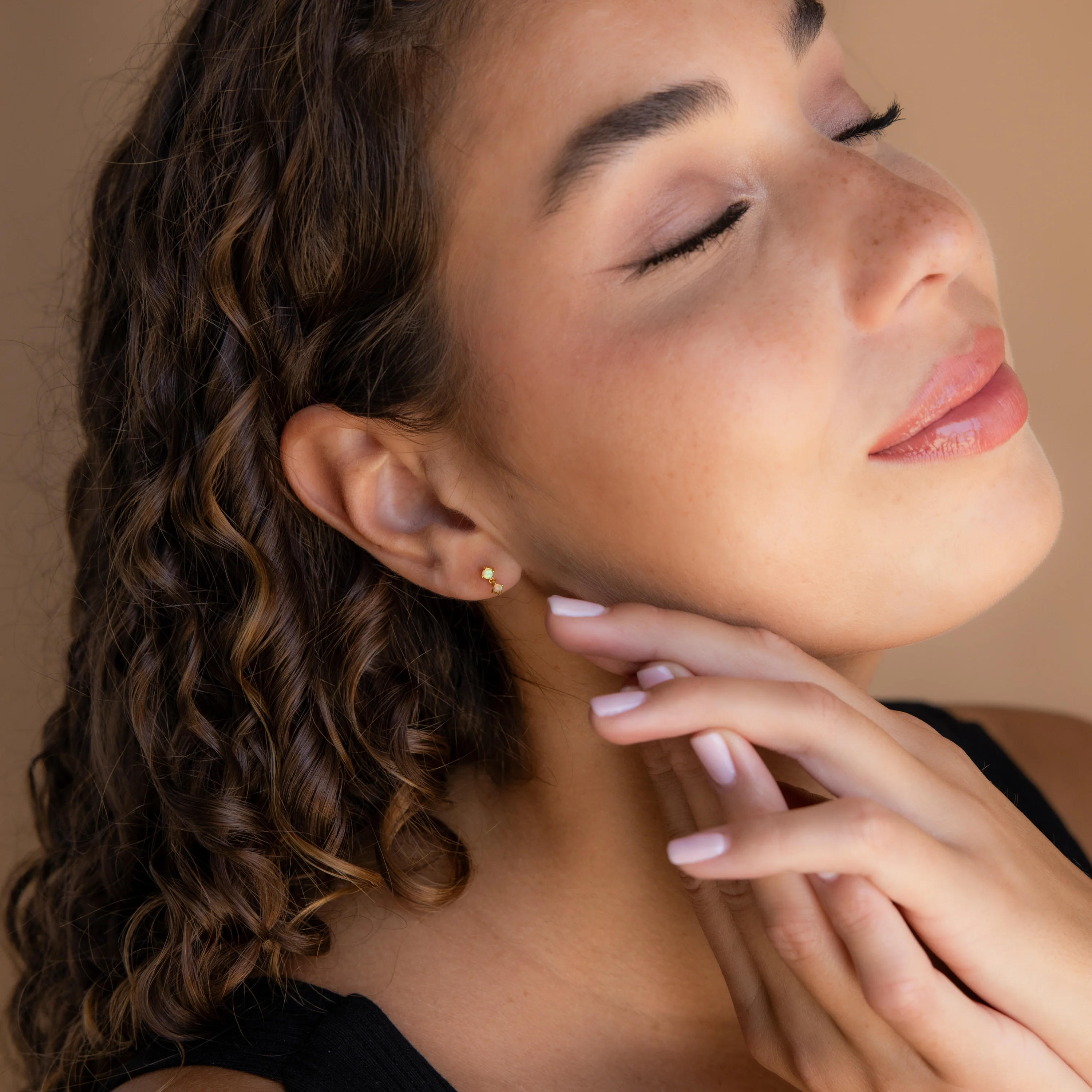 Opal Drop Studs - Image 4