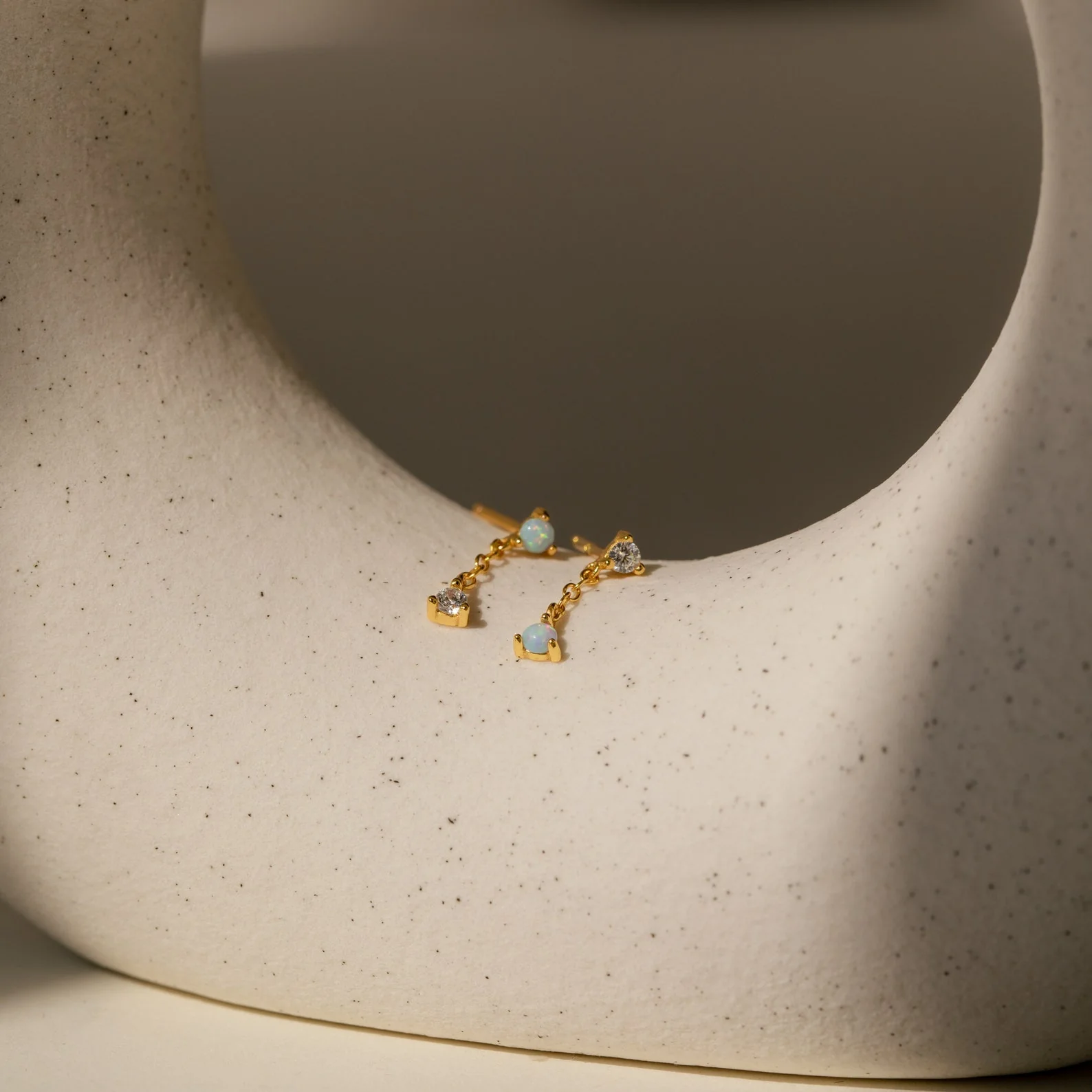 Opal Drop Studs - Image 2