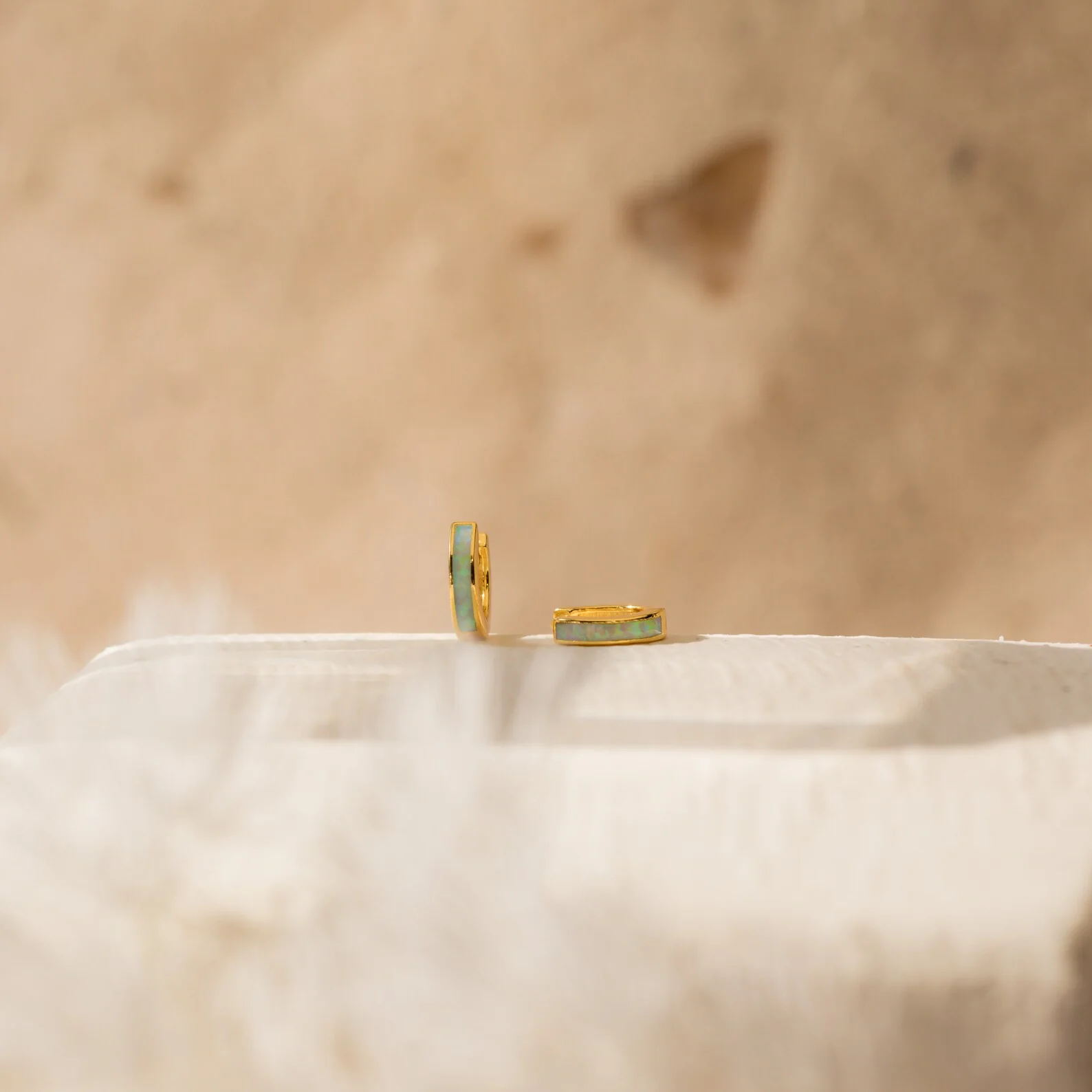 Opal Inlay Huggies Set - Image 5