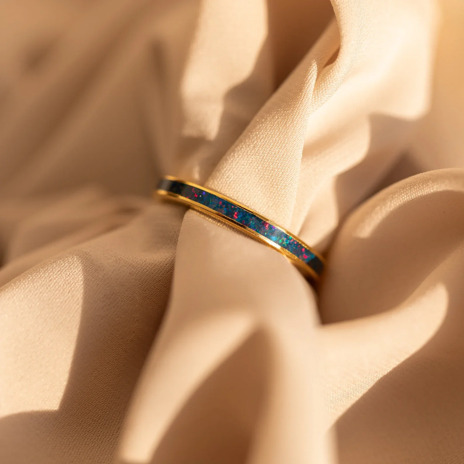 Opal Inlay Rings Set - Image 2