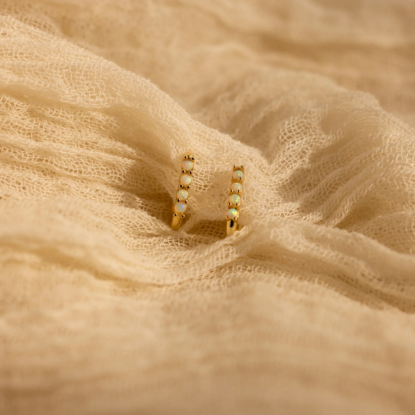 Opal Link Hoops - Image 3