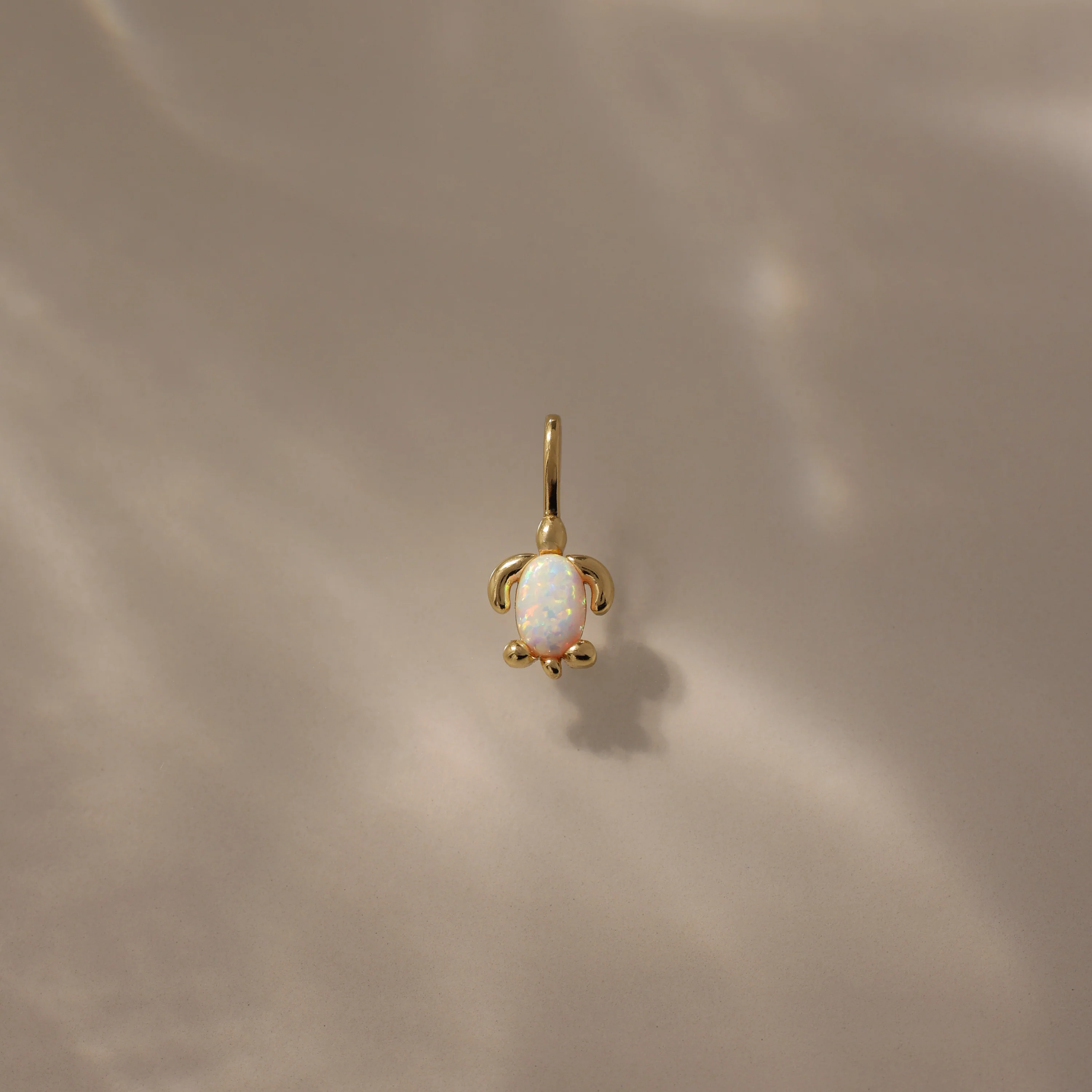 Opal Sea Turtle Charm