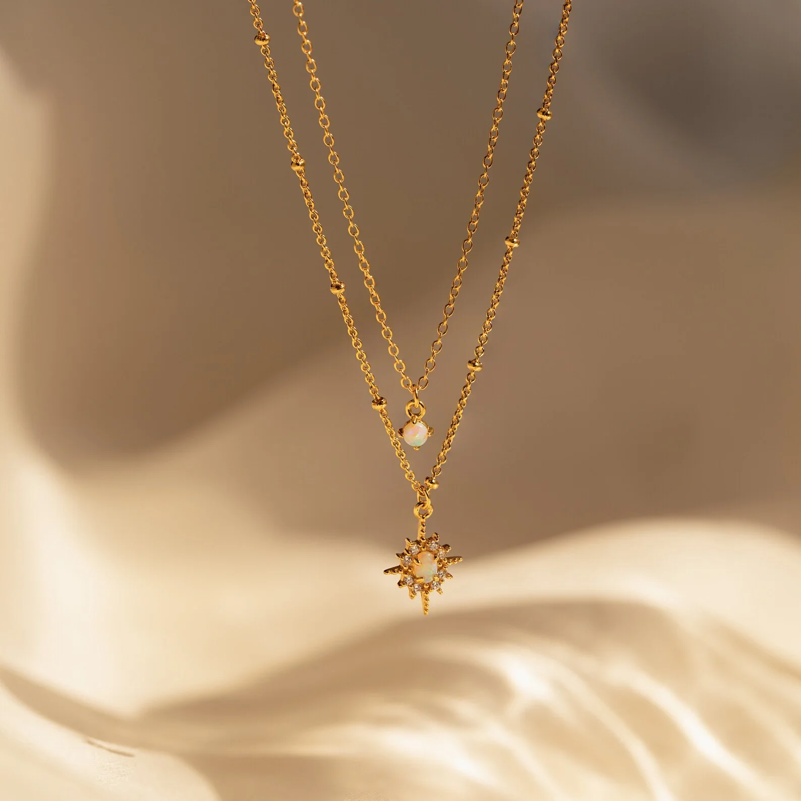 Opal Star Duo Necklace - Image 6