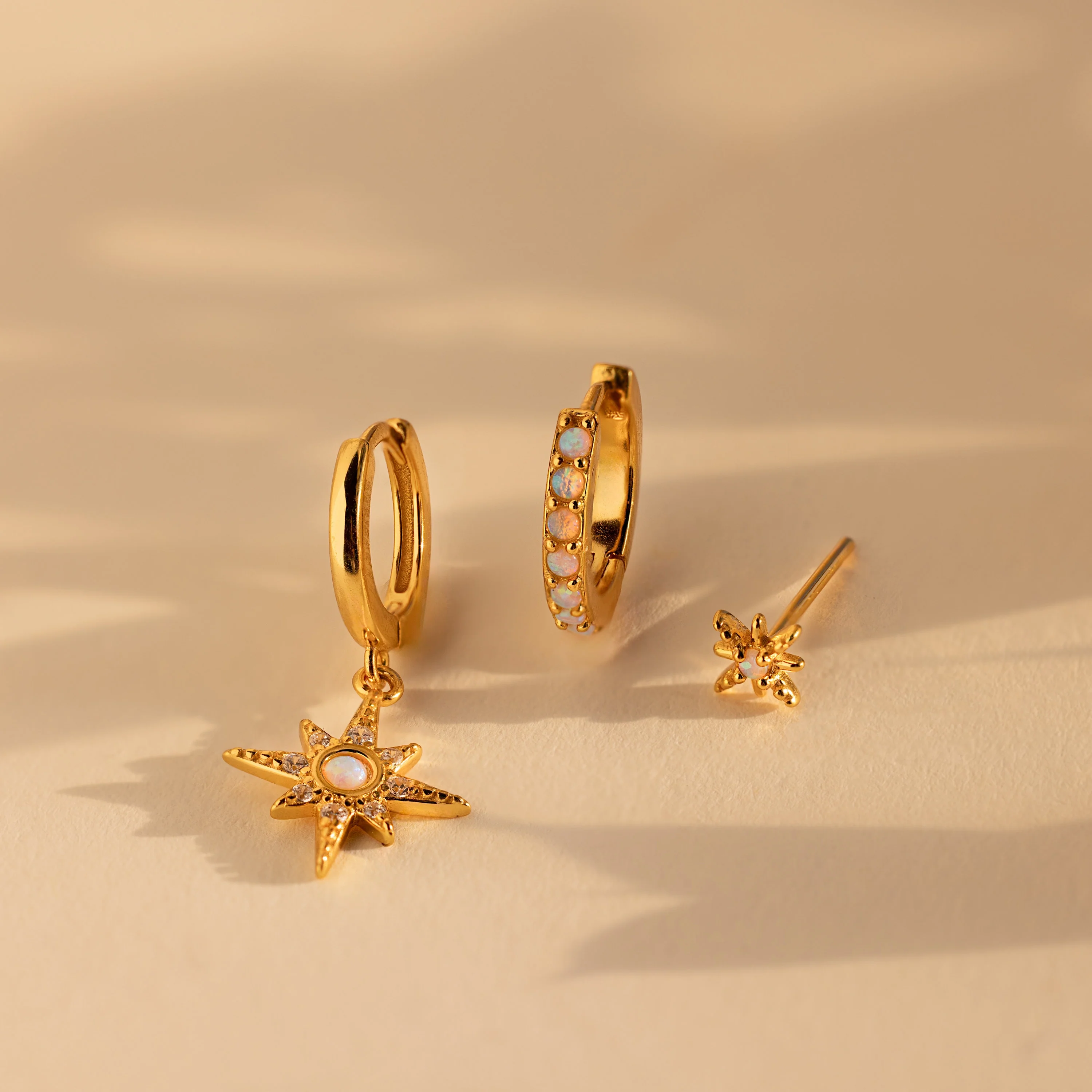 Opal Starburst Earrings Set - Image 7