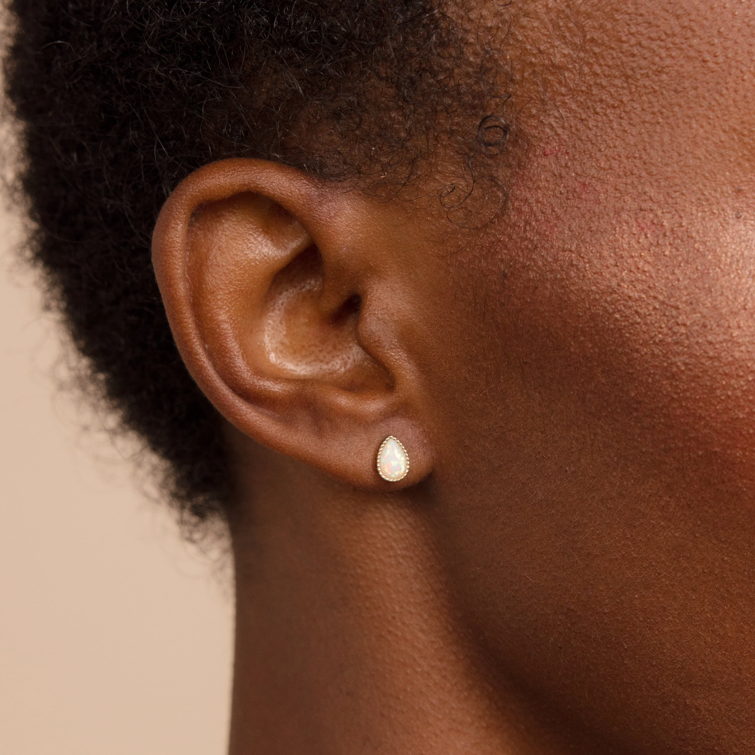 Opal Teardrop Studs - Image 2