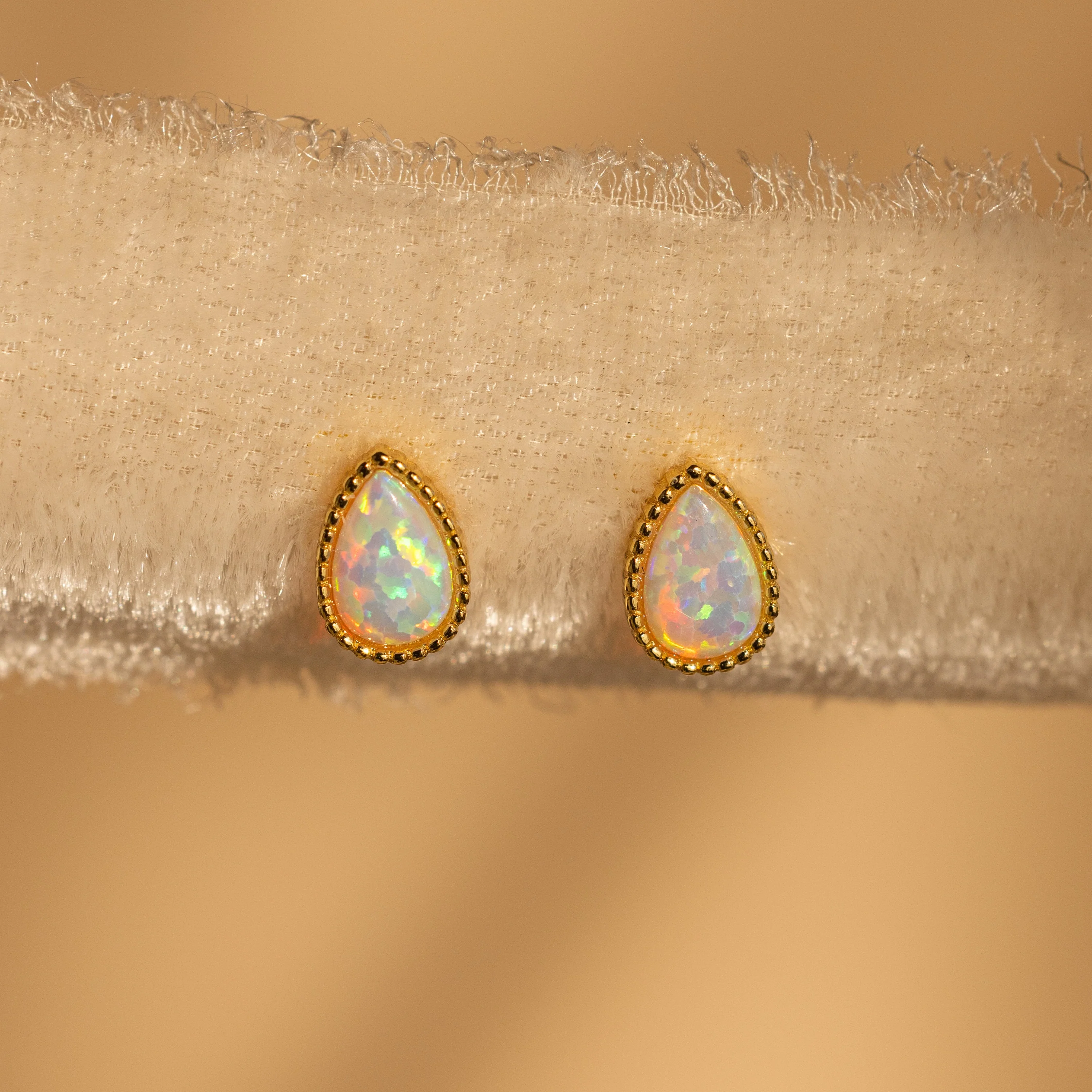 Opal Teardrop Studs - Image 7