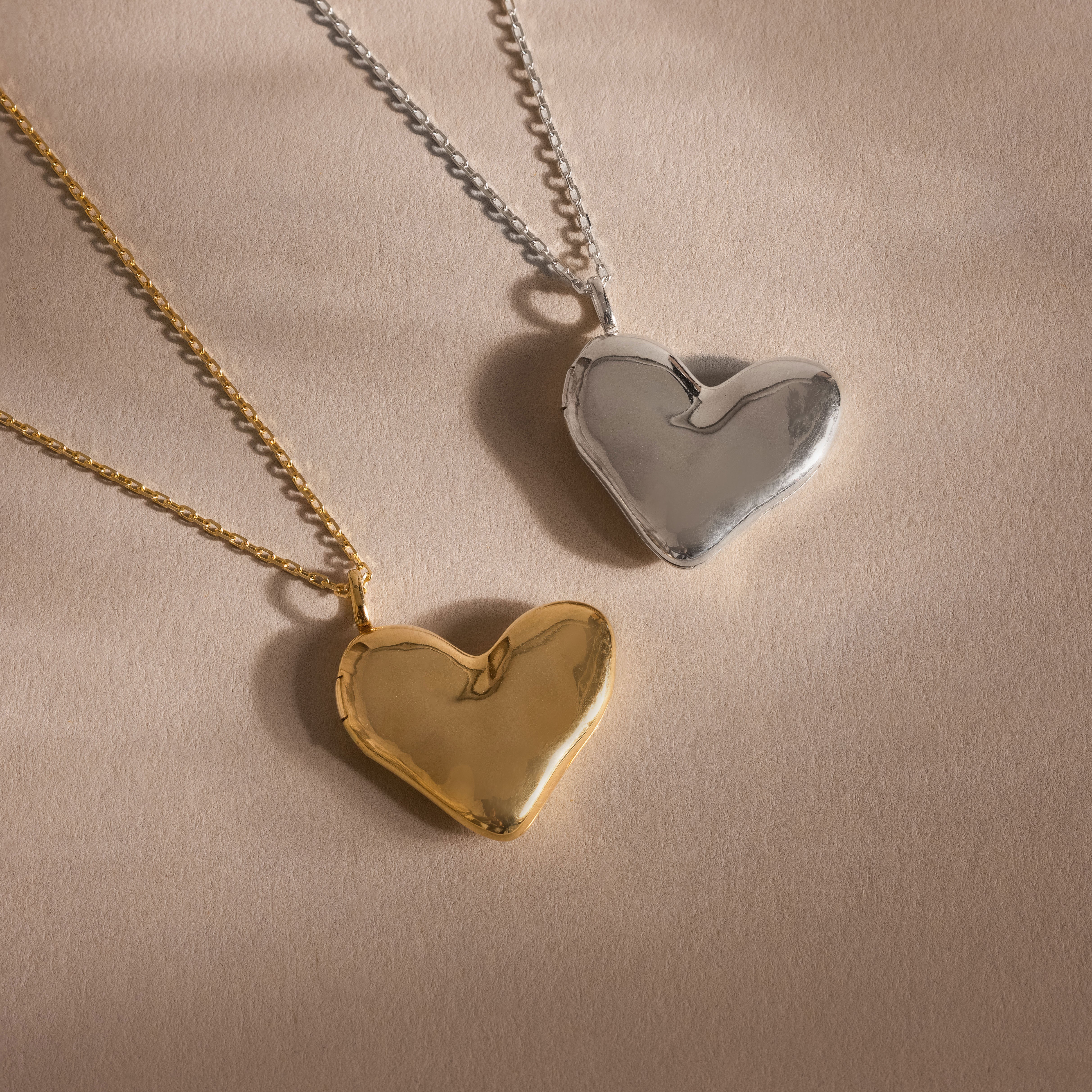 Organic Heart Locket Necklace - Image 9