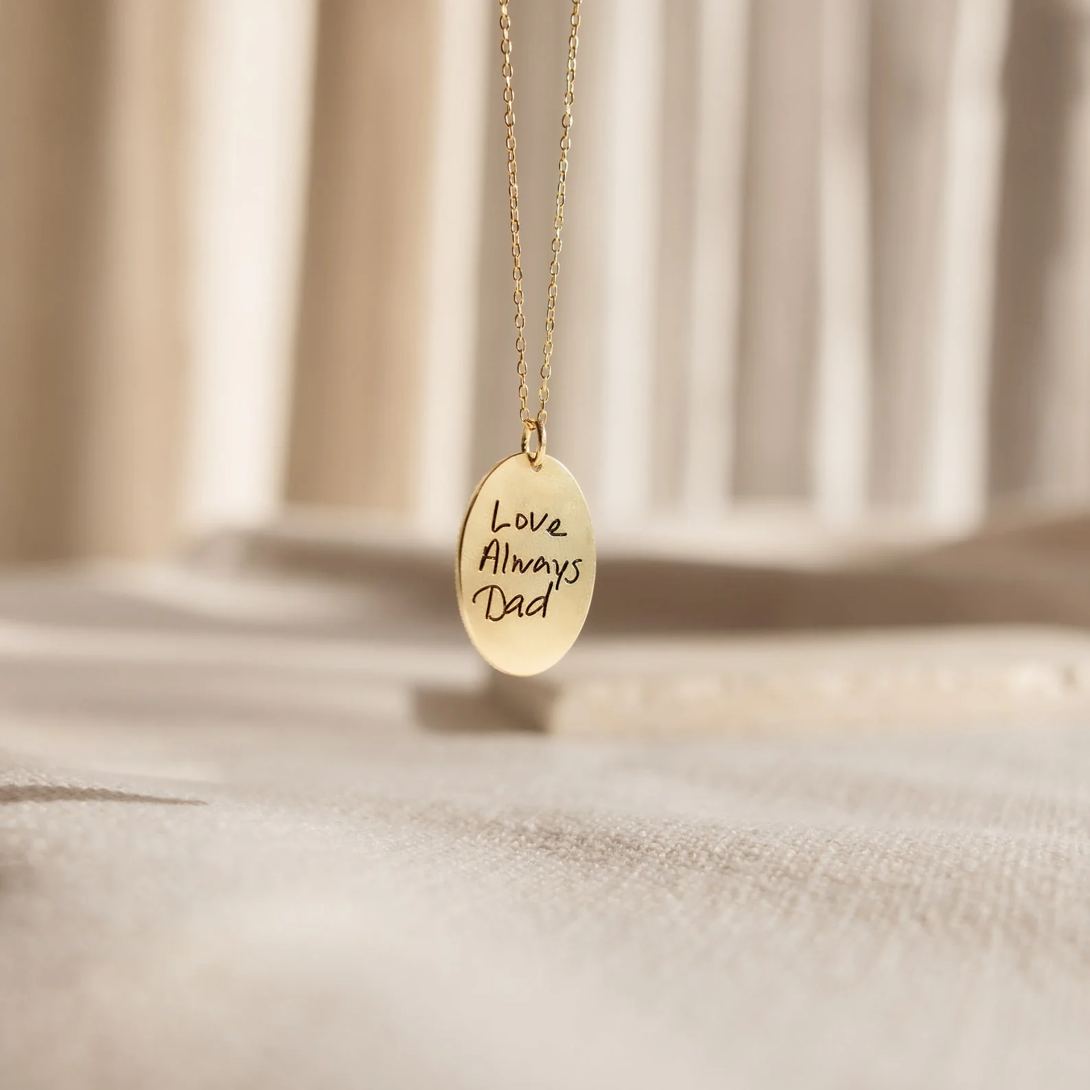 Oval Fingerprint Necklace - Image 3