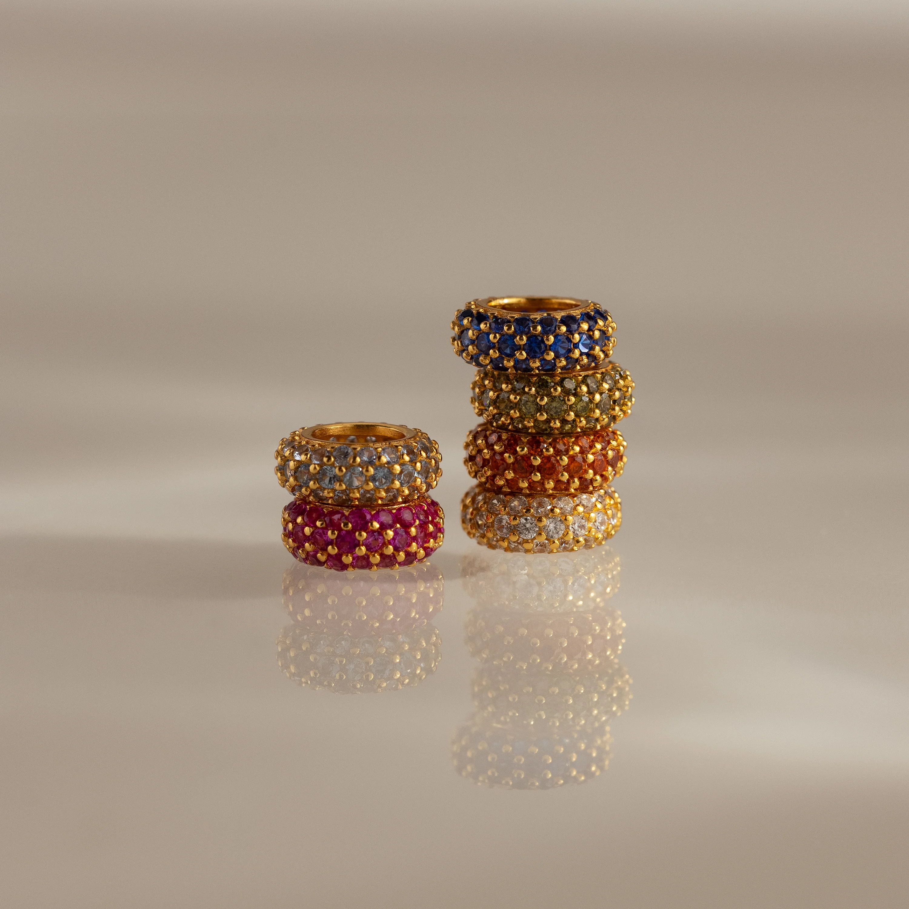 Pave Ruby Charm Spacer - Image 3