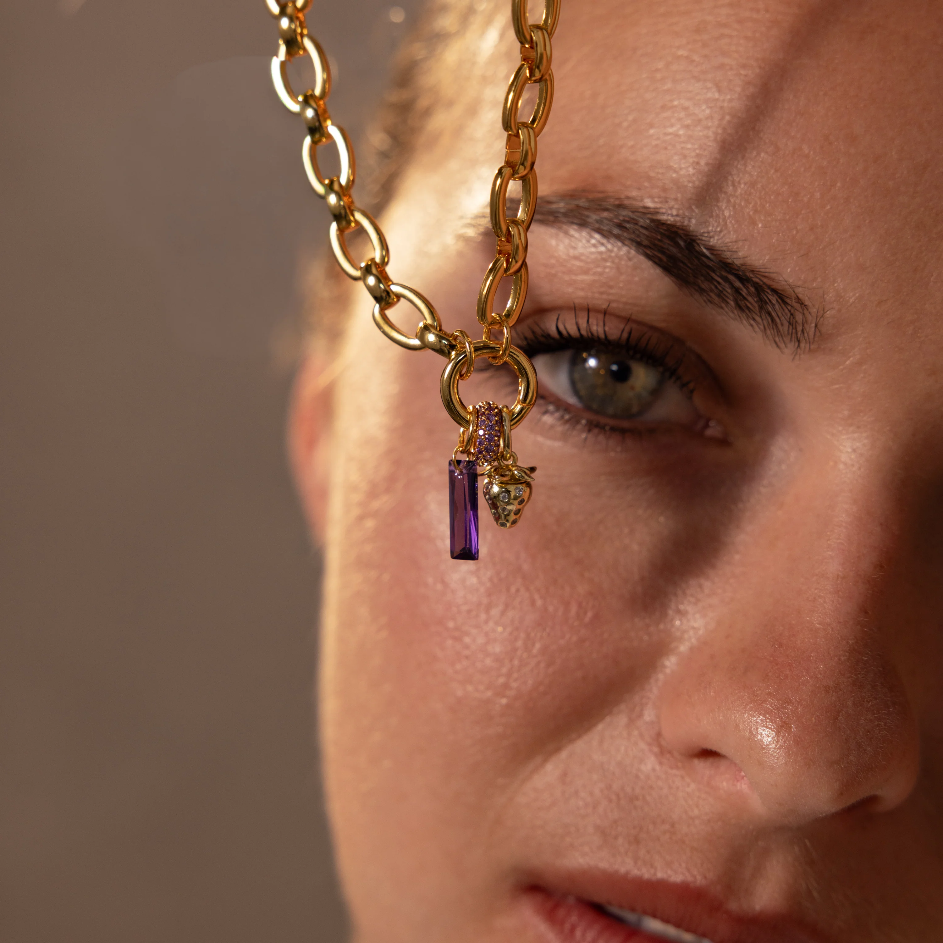 Pave Birthstone Charm Spacer - Image 7