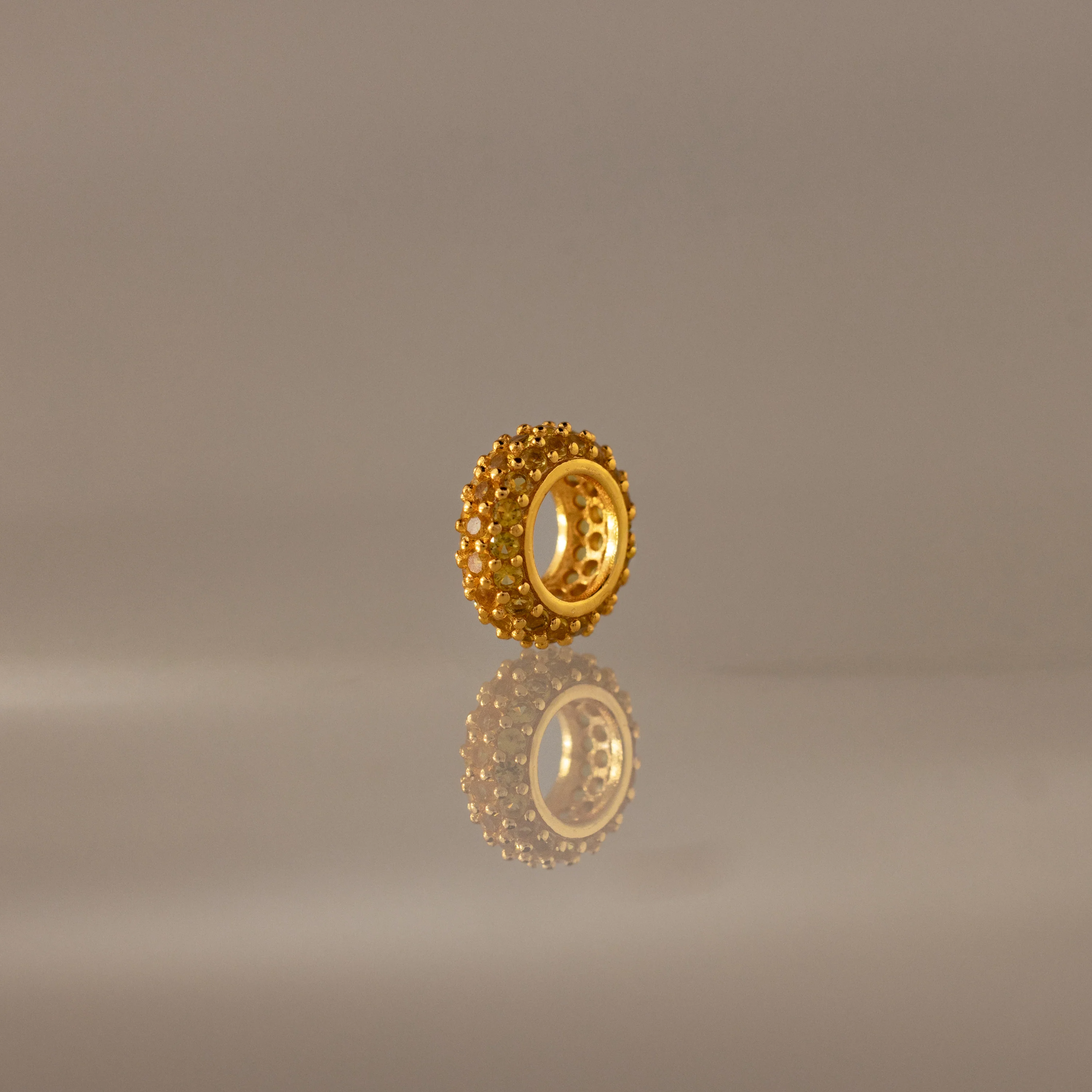 Pave Topaz Charm Spacer