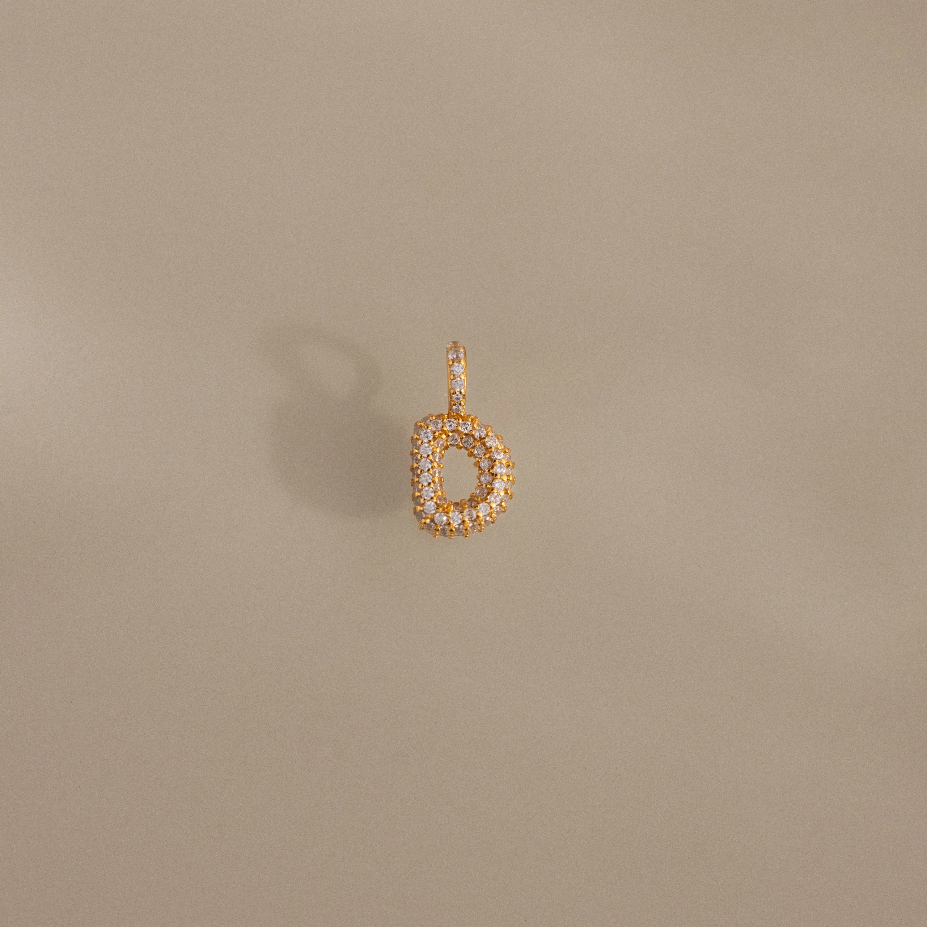 Pave Bubble Letter Charm - Image 11