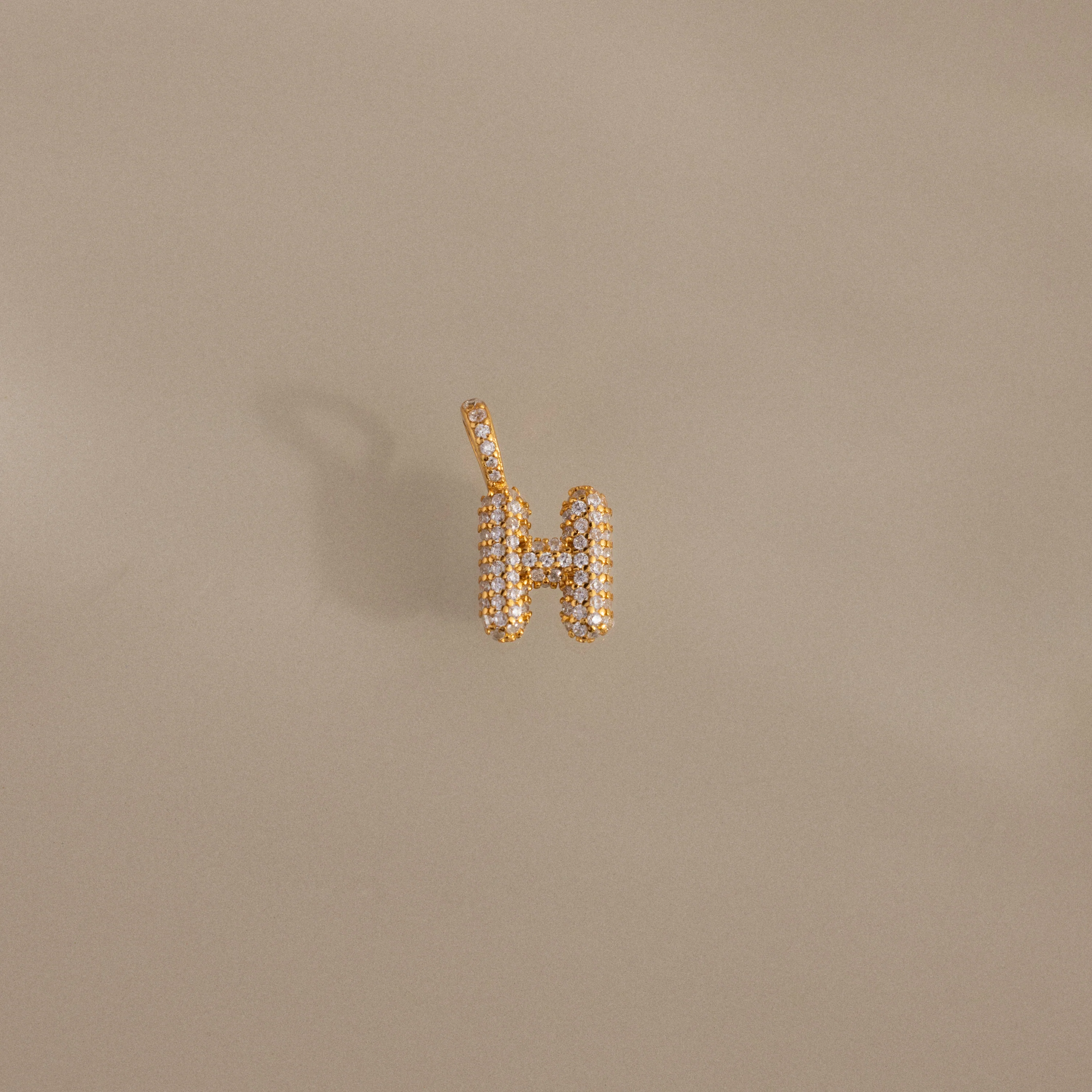 Pave Bubble Letter Charm - Image 15