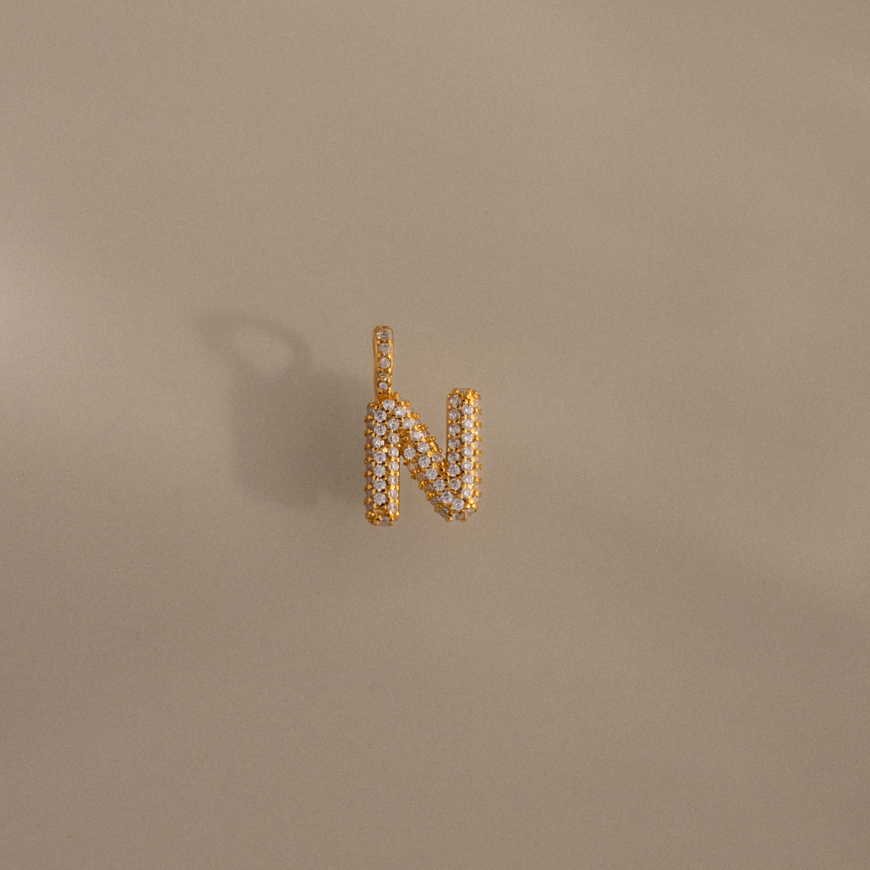 Pave Bubble Letter Charm - Image 21