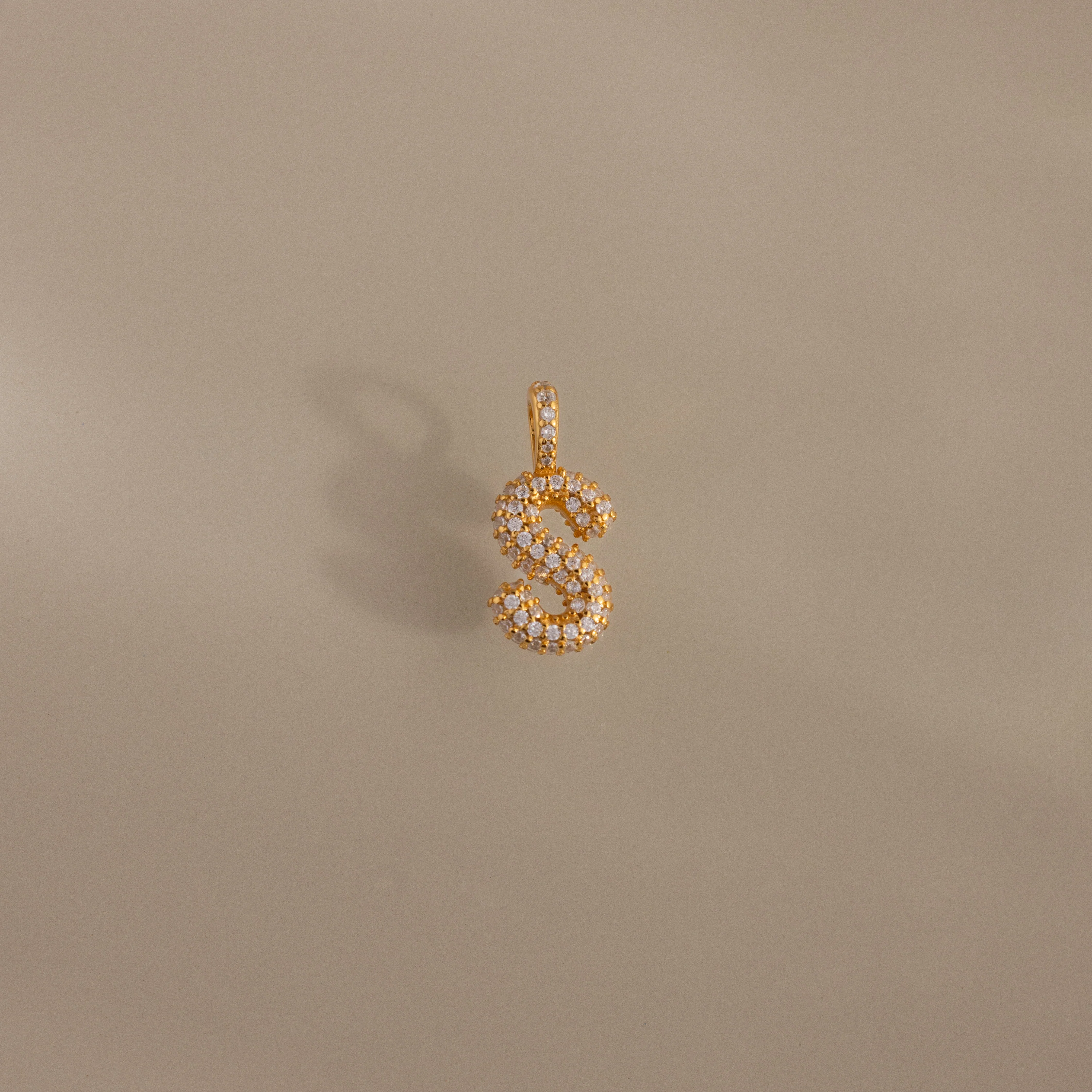 Pave Bubble Letter Charm - Image 26