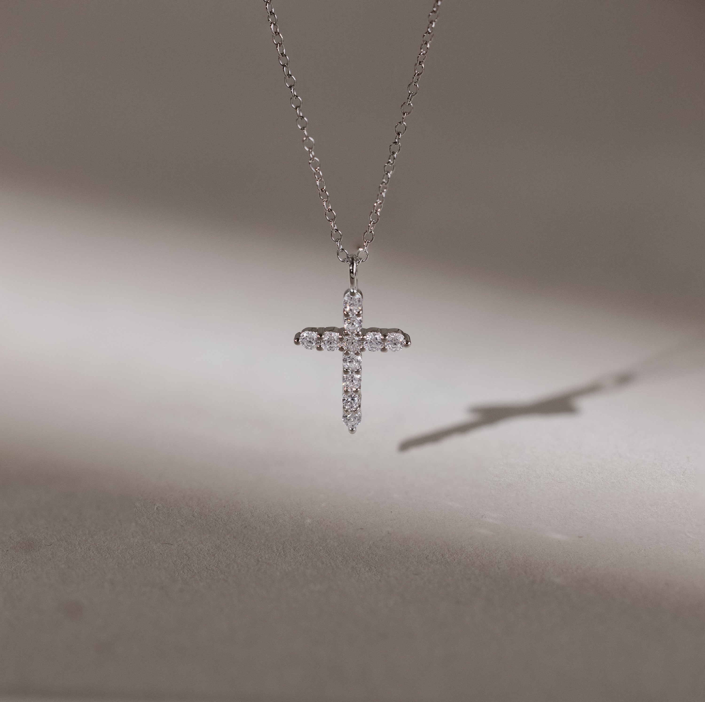 Pave Cross Necklace - Image 5
