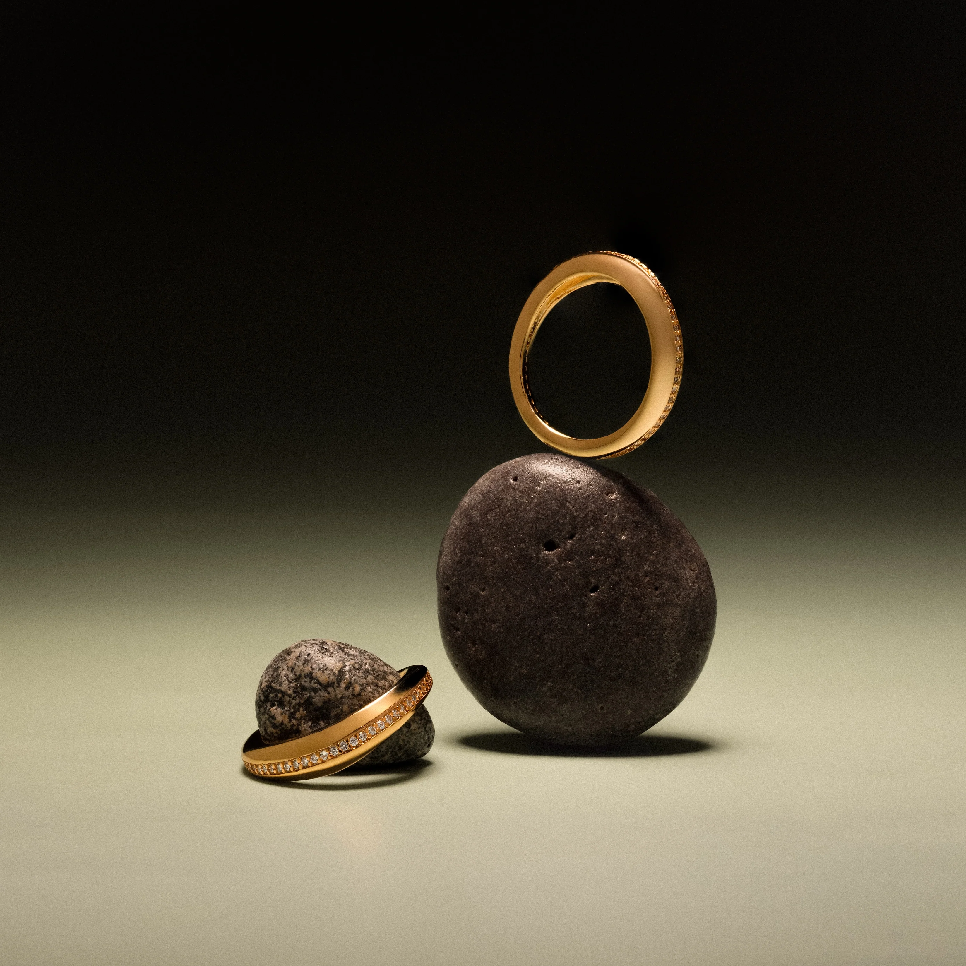 Pave Curve Dome Ring - Image 5