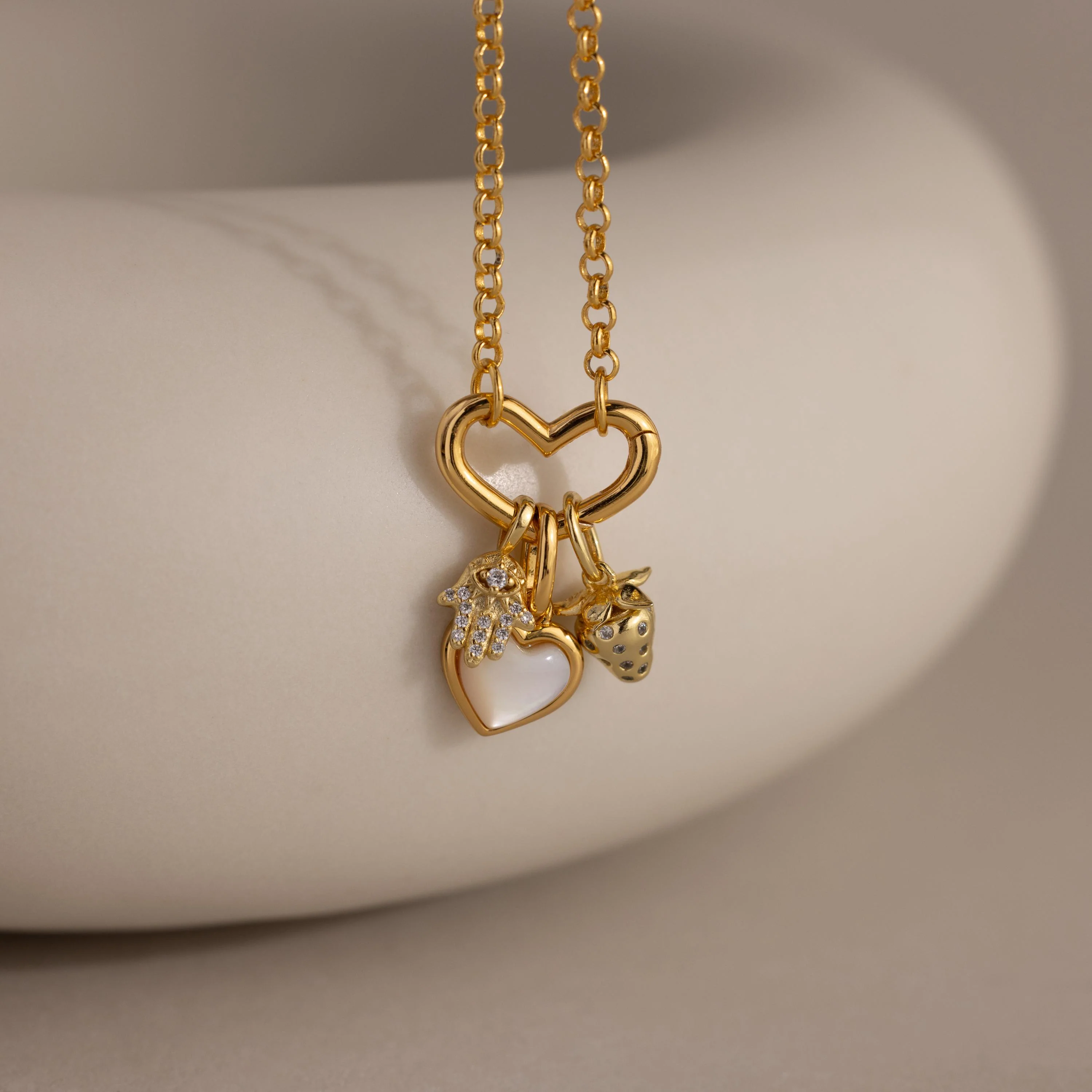 Pave Hamsa Hand Charm - Image 3