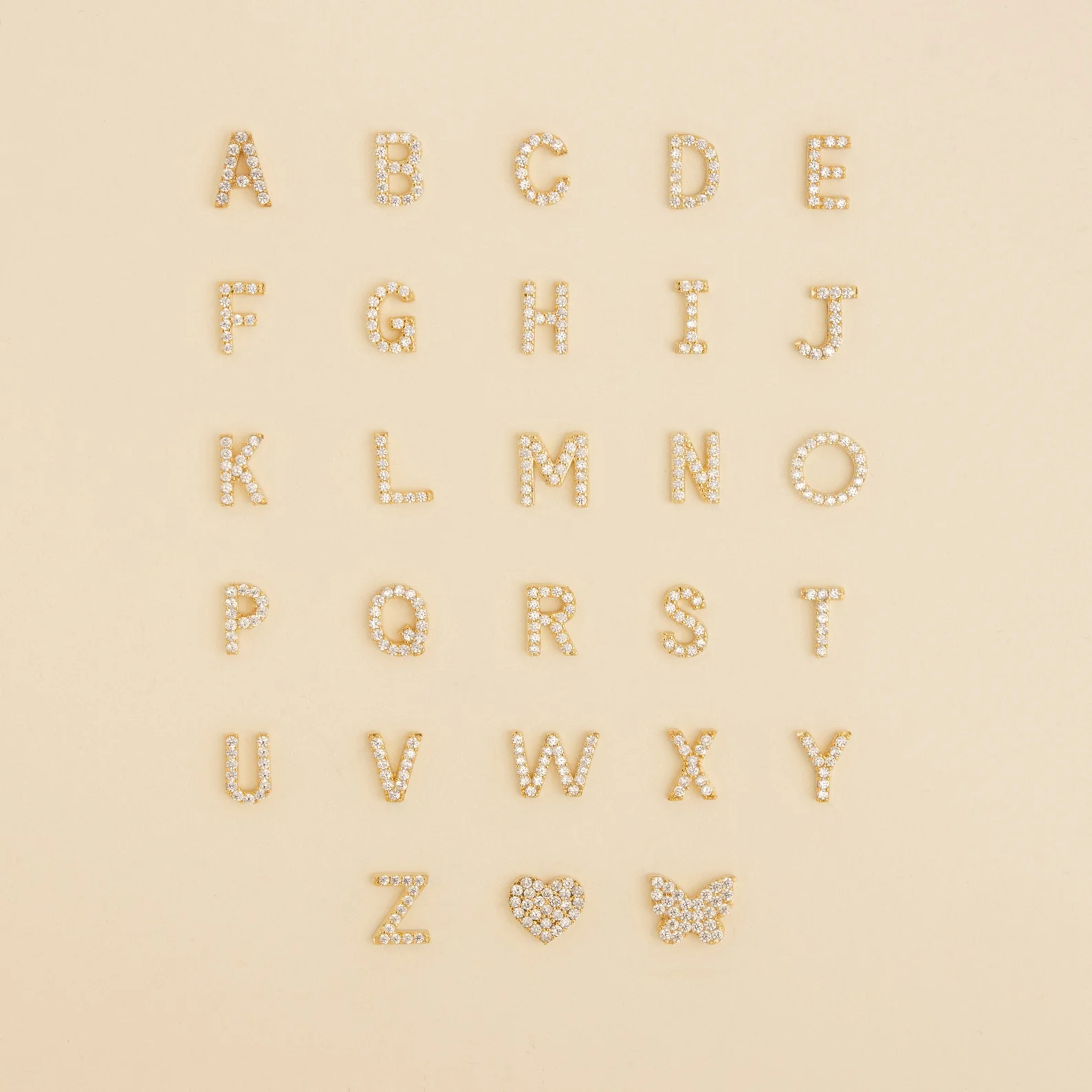 Pave Initial Heart Necklace - Image 7