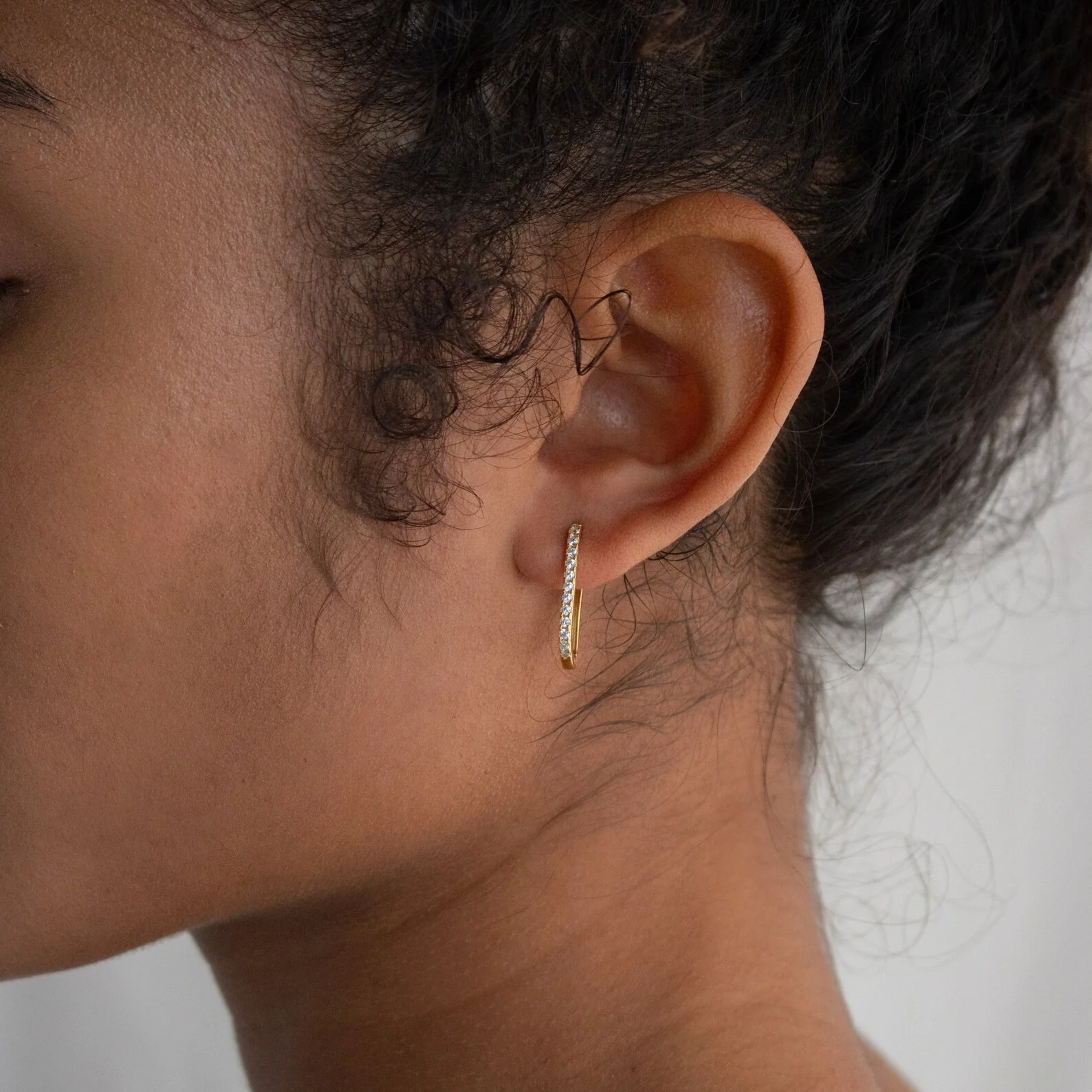 Pave Link Earrings - Image 2