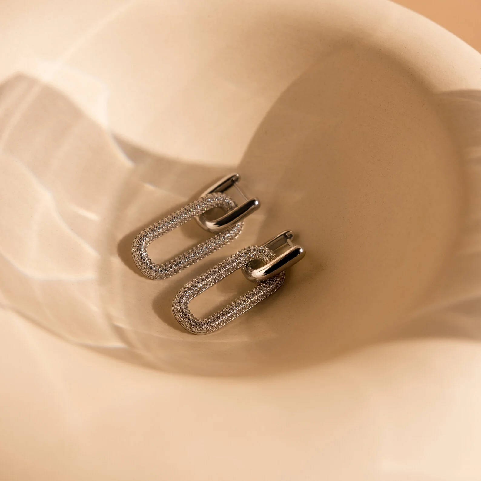 Pave Link Hoops - Image 7