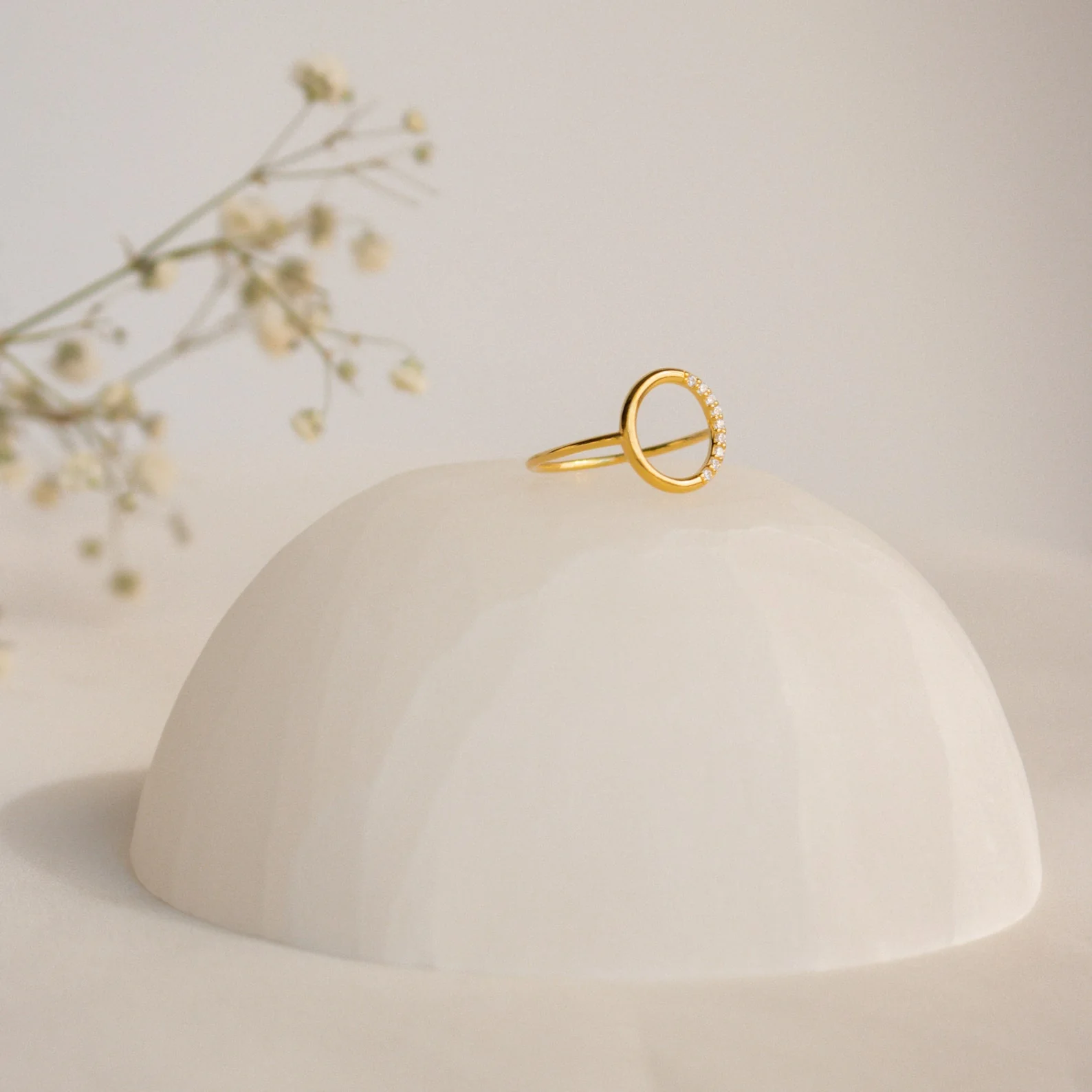 Pave Open Circle Ring - Image 3