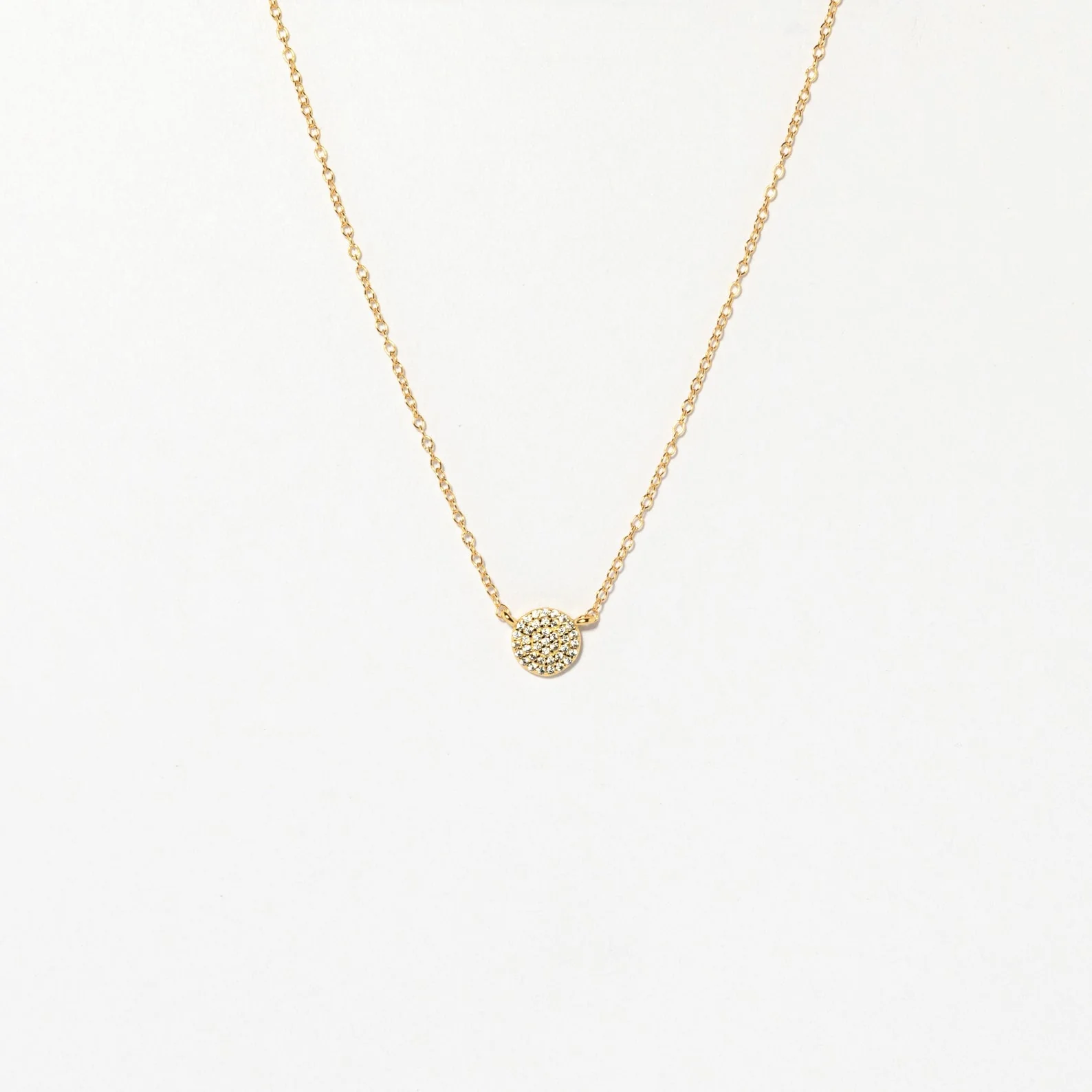 Pave Round Necklace - Image 4