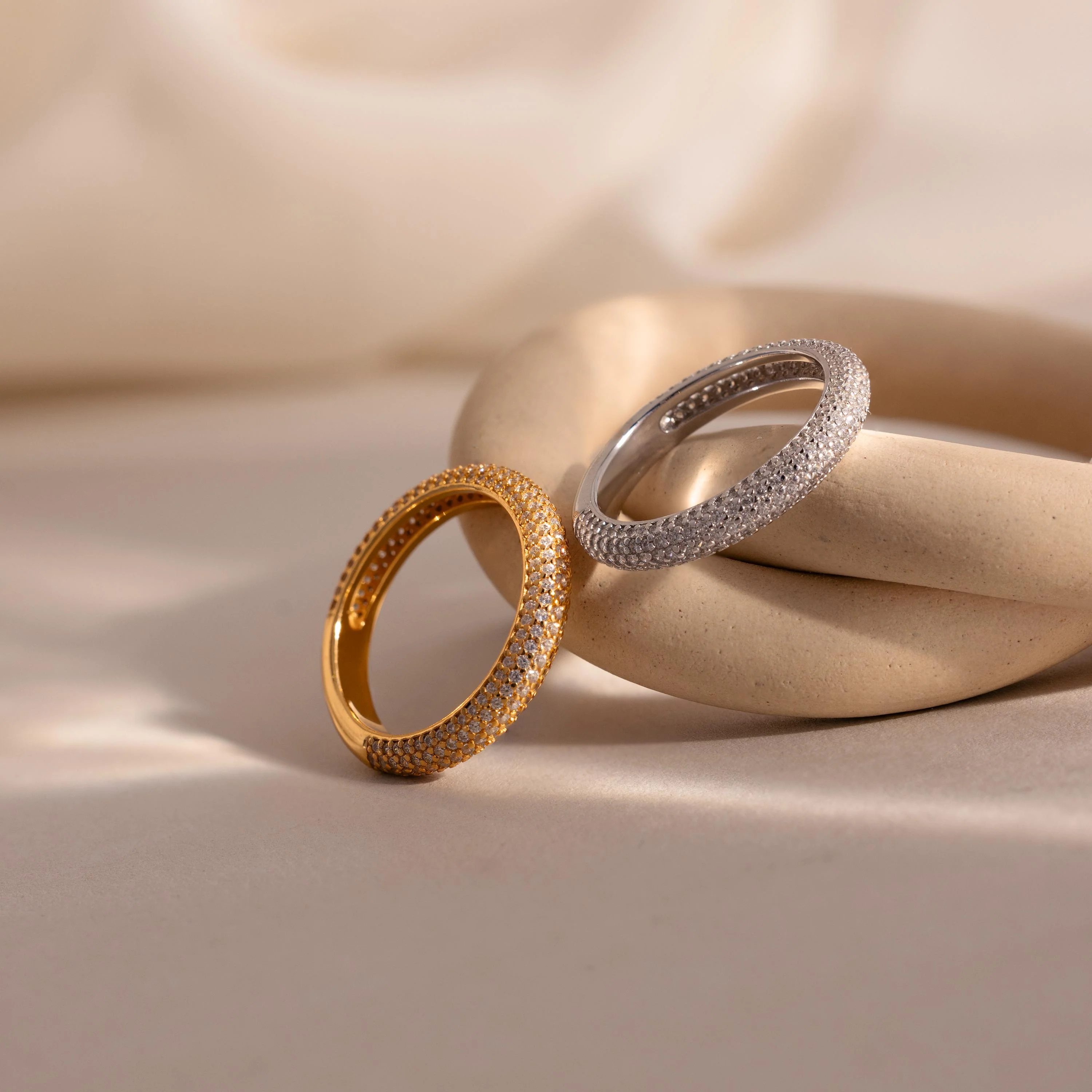 Pave Stacking Rings - Image 7