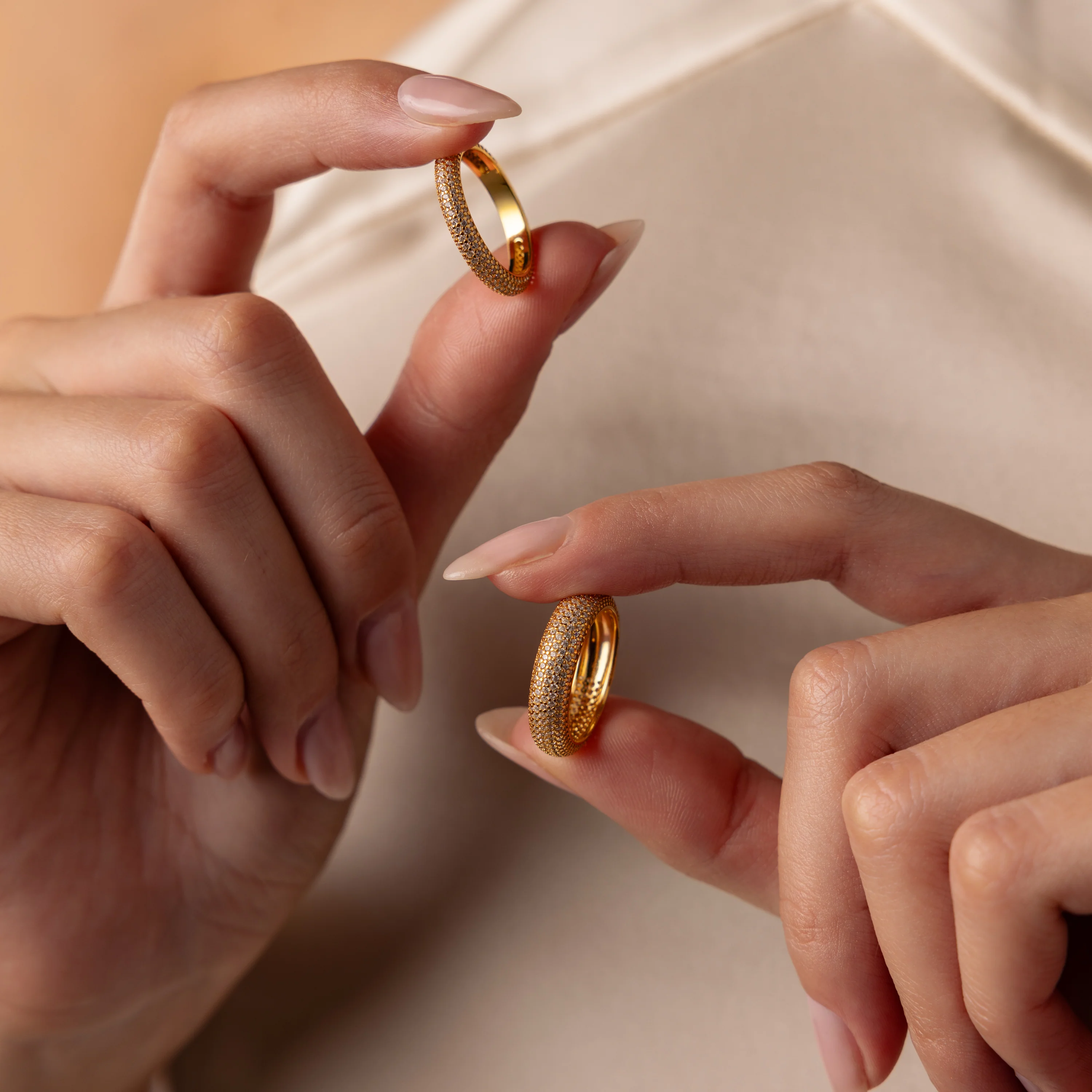 Pave Stacking Rings - Image 8
