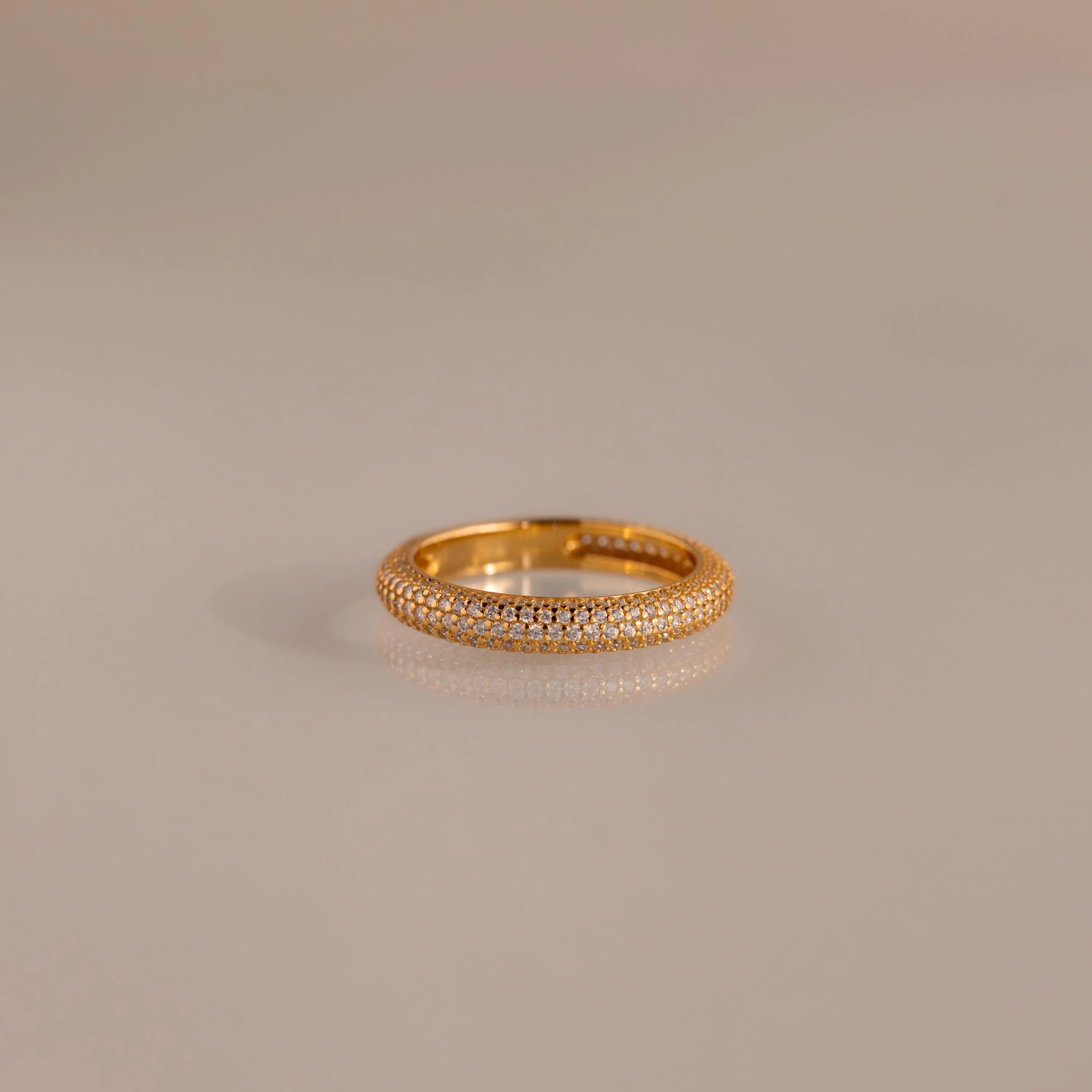 Skinny Pave Stacking Ring - Image 7