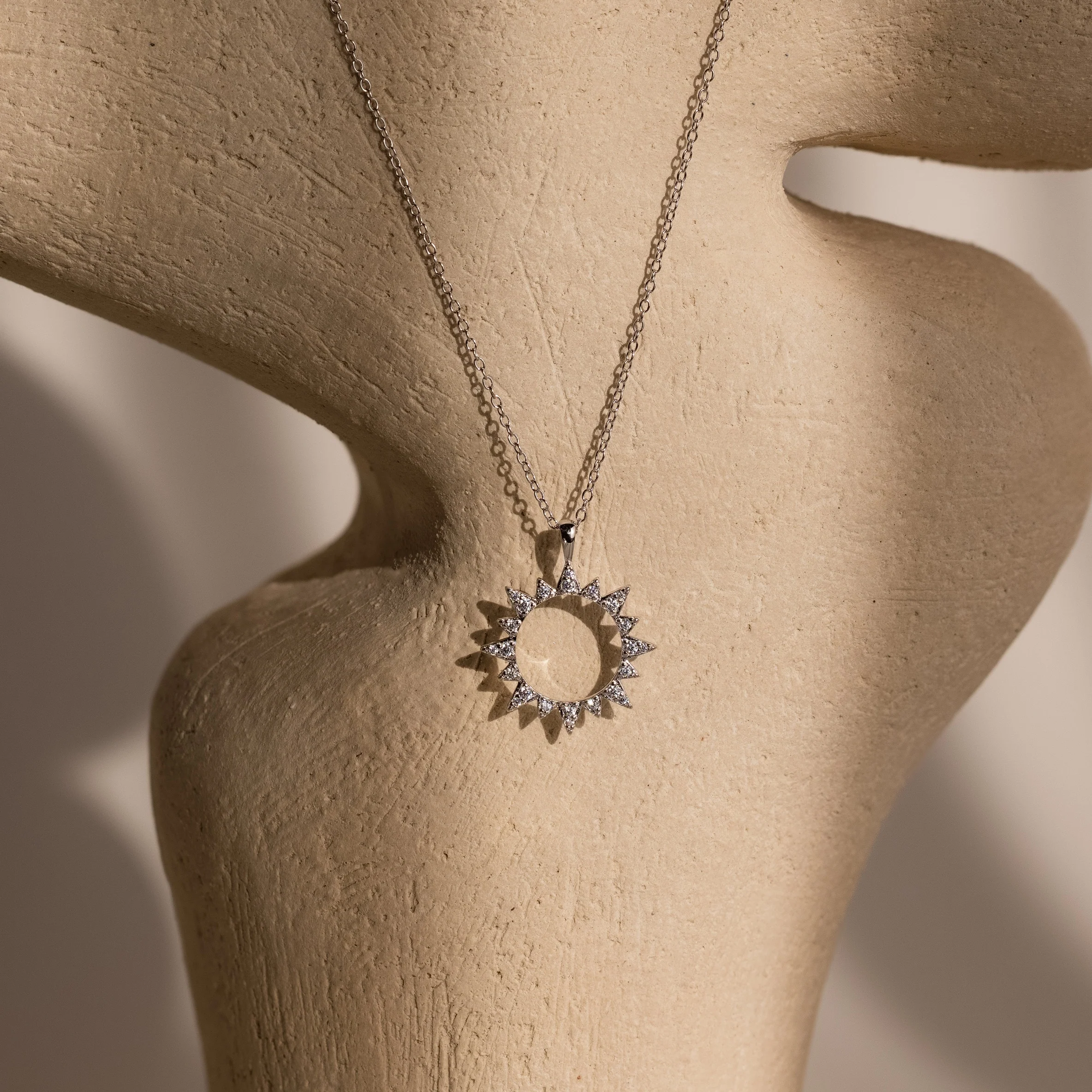 Pave Sun Necklace - Image 6