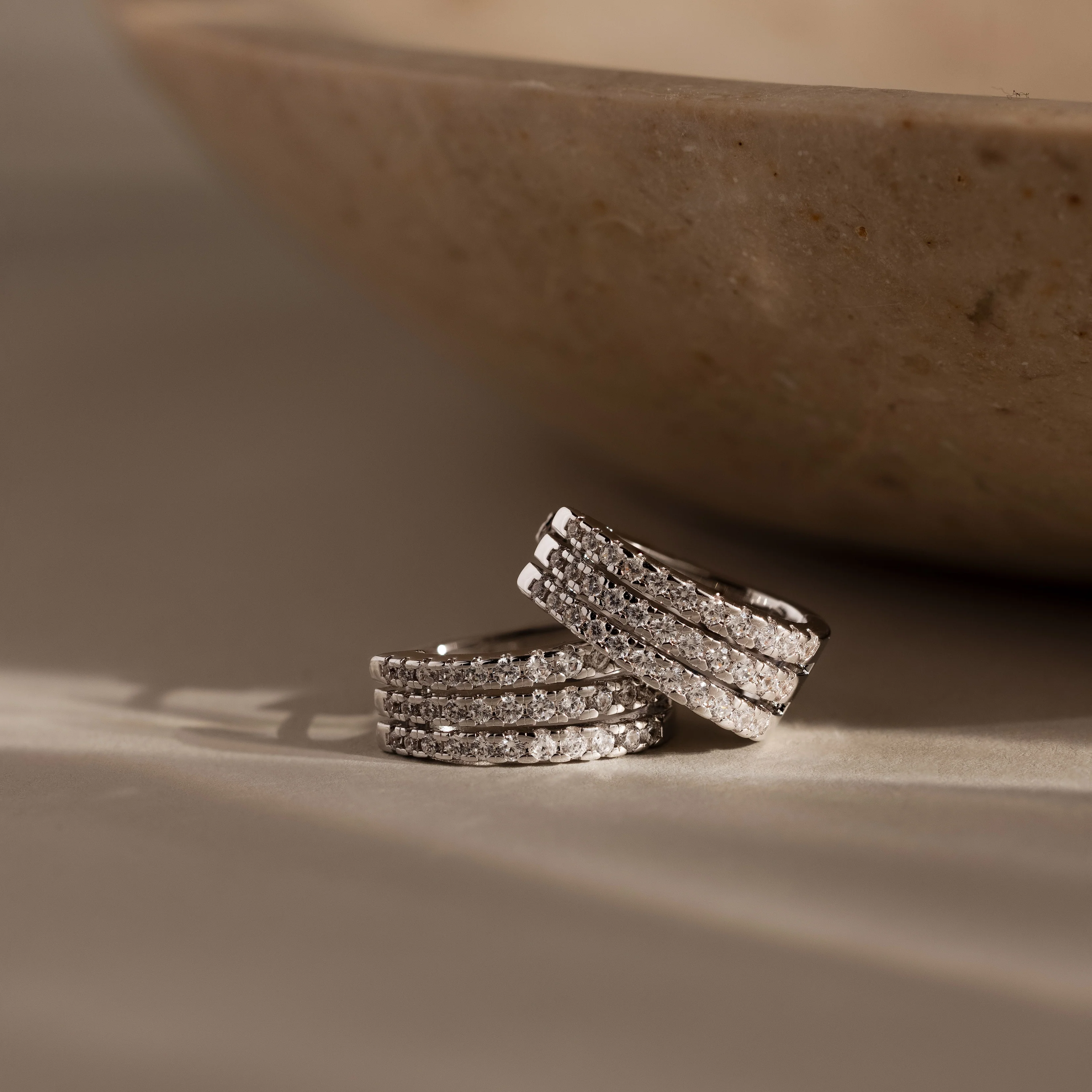 Pave Trio Hoops - Image 4